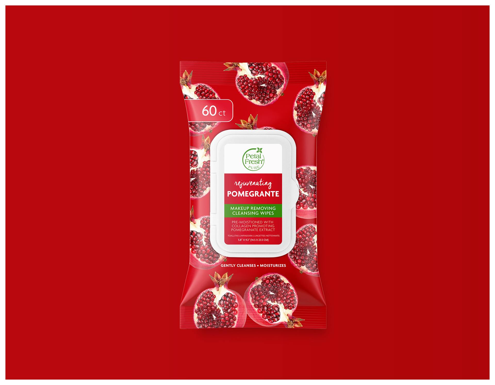Petal Fresh Makeup Removing Cleansing Wipes (Rejuvenating Pomegranate) Petal Fresh Makeup Removing Cleansing Wipes (Rejuvenating Pomegranate)