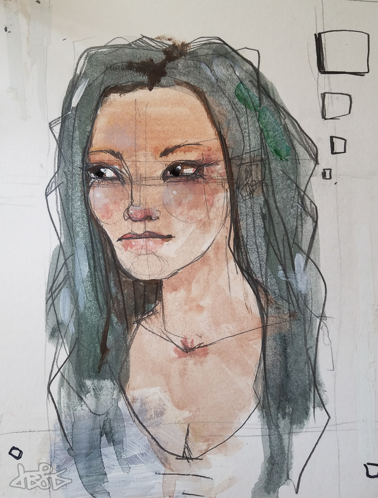 'Untitled' - Acrylic on illustration board, 2015