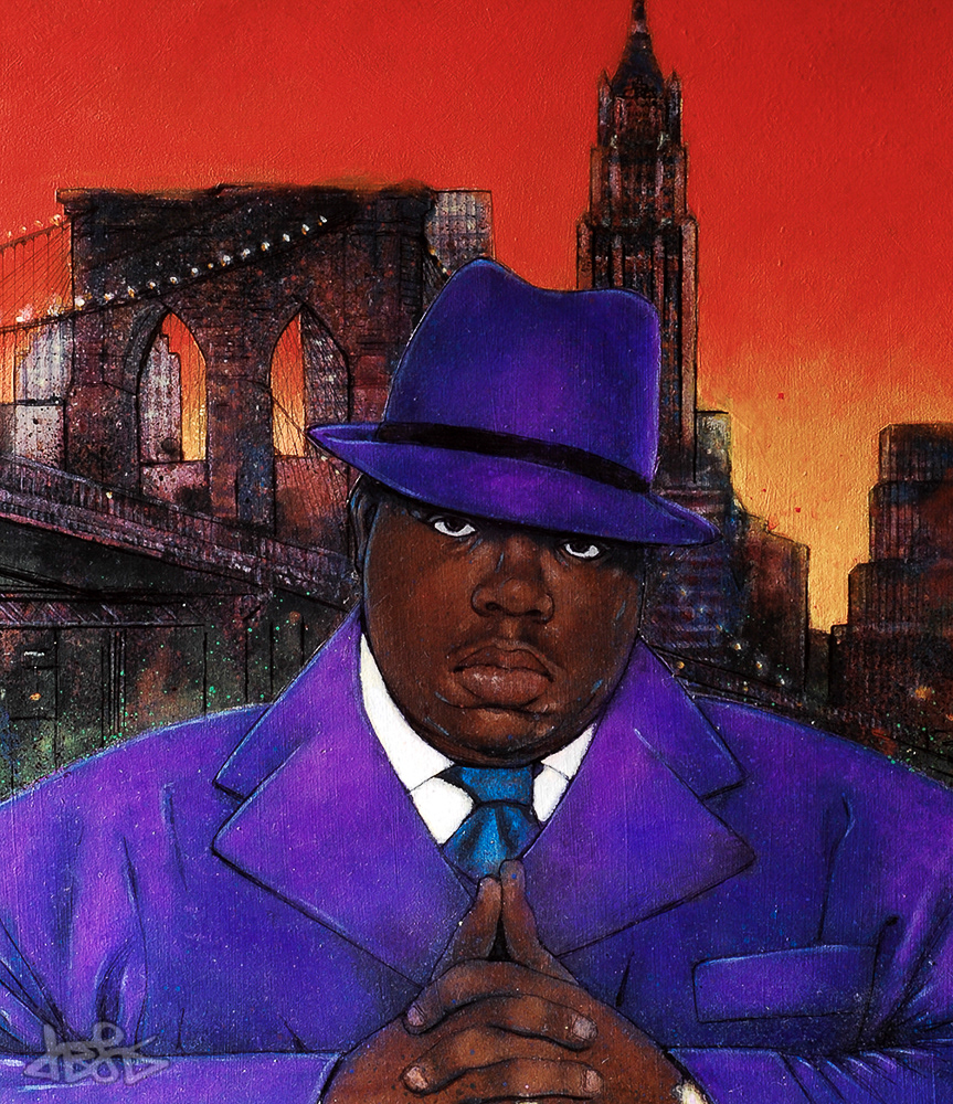 'NOTORIOUS B.I.G.' - Acrylic on hardboard, 2014