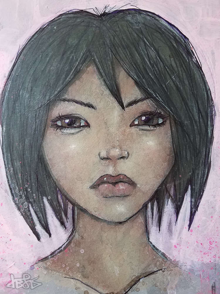 'Untitled' - Acrylic on hardboard, 2015