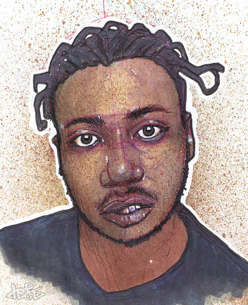 'ODB' - Ink on paper, 2014
