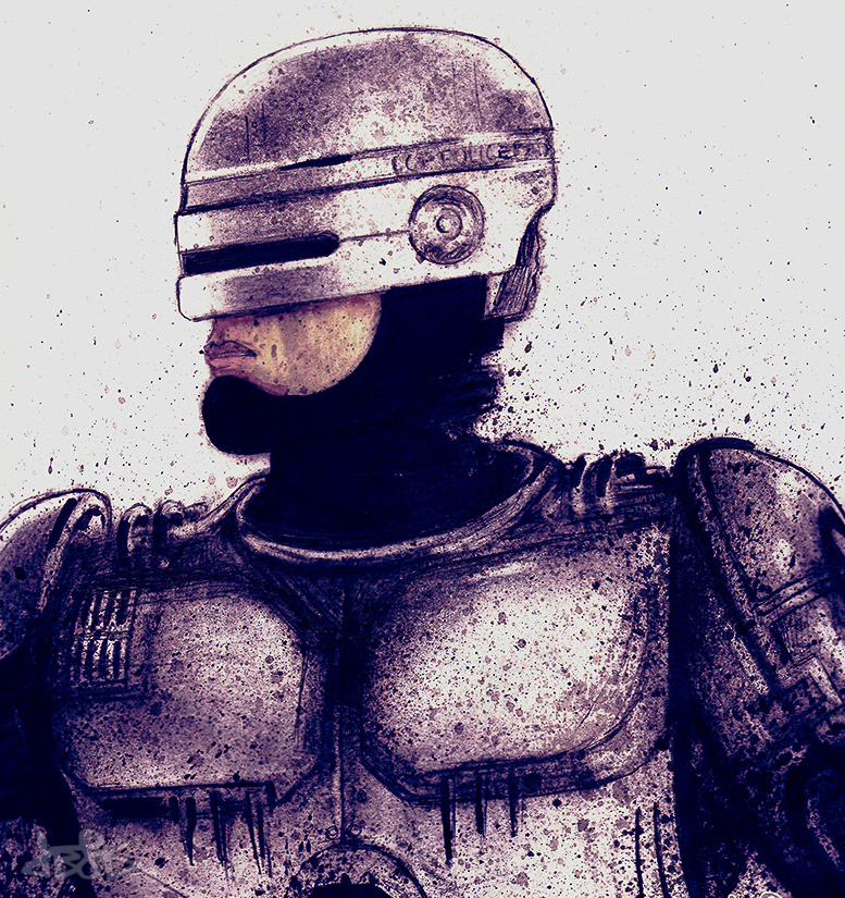 'ROBOCOP' - Ink on paper, 2014