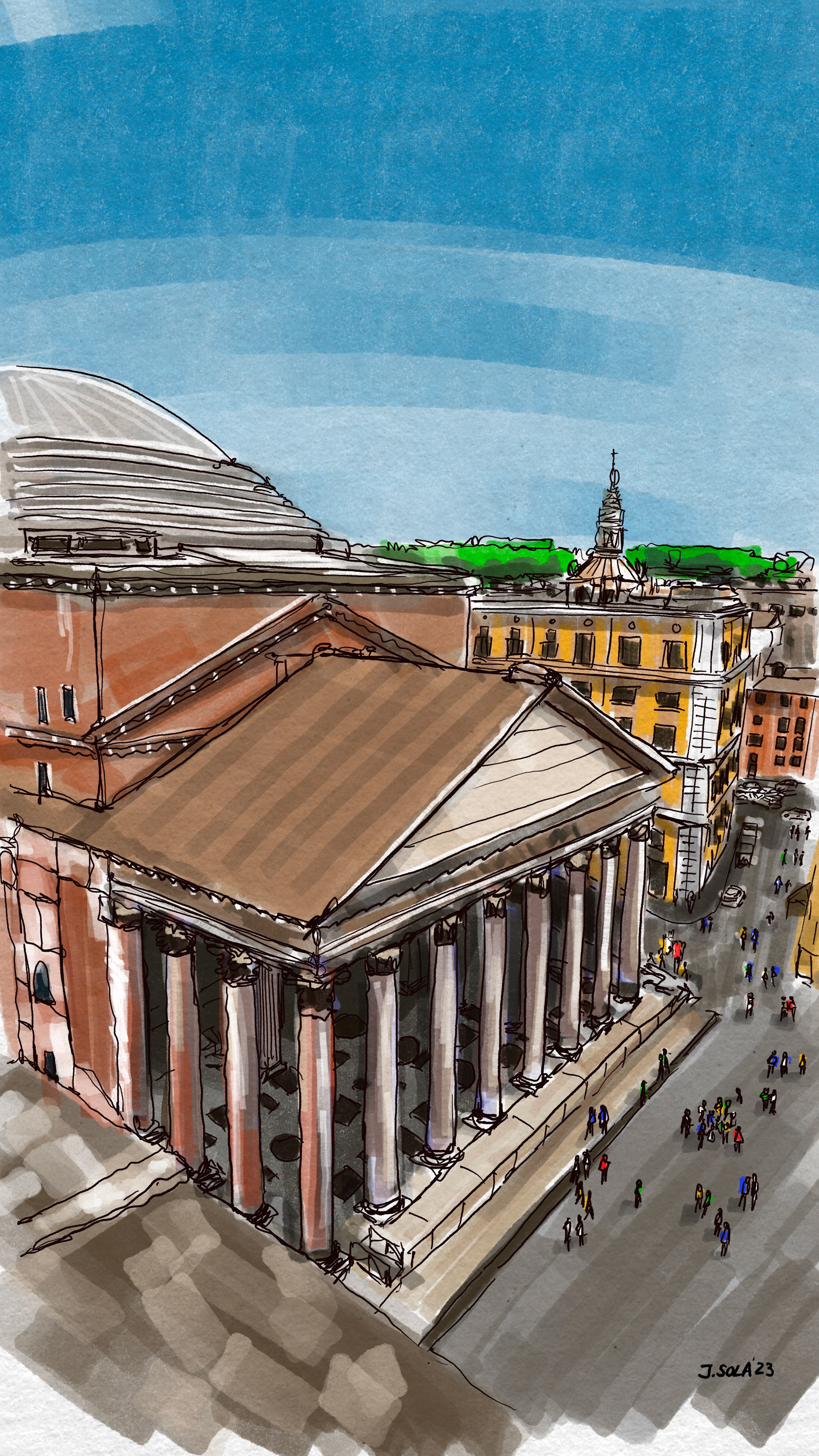 The Pantheon, Rome, Italy.