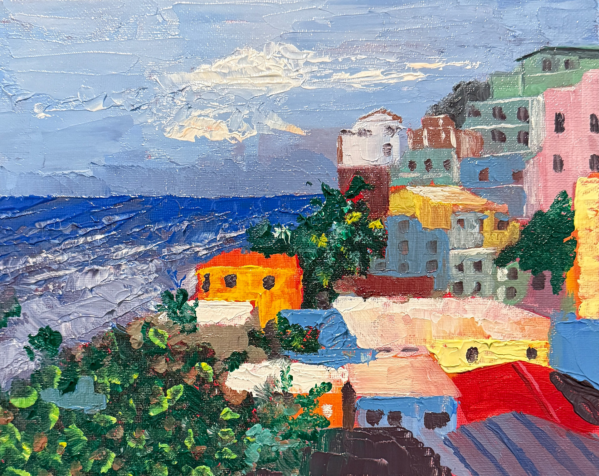 "Perla" Oil on canvas board - 8" x 10"
