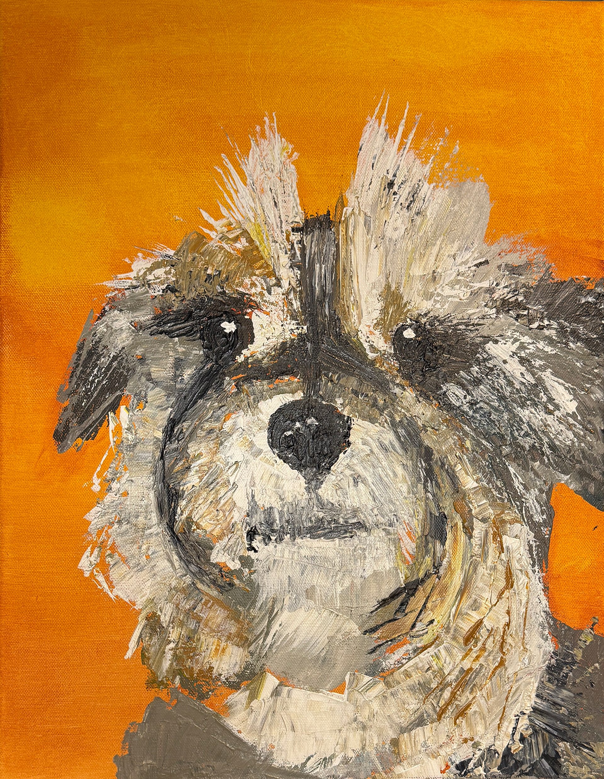 Niko - Acrylic impasto on canvas 18" x 14"