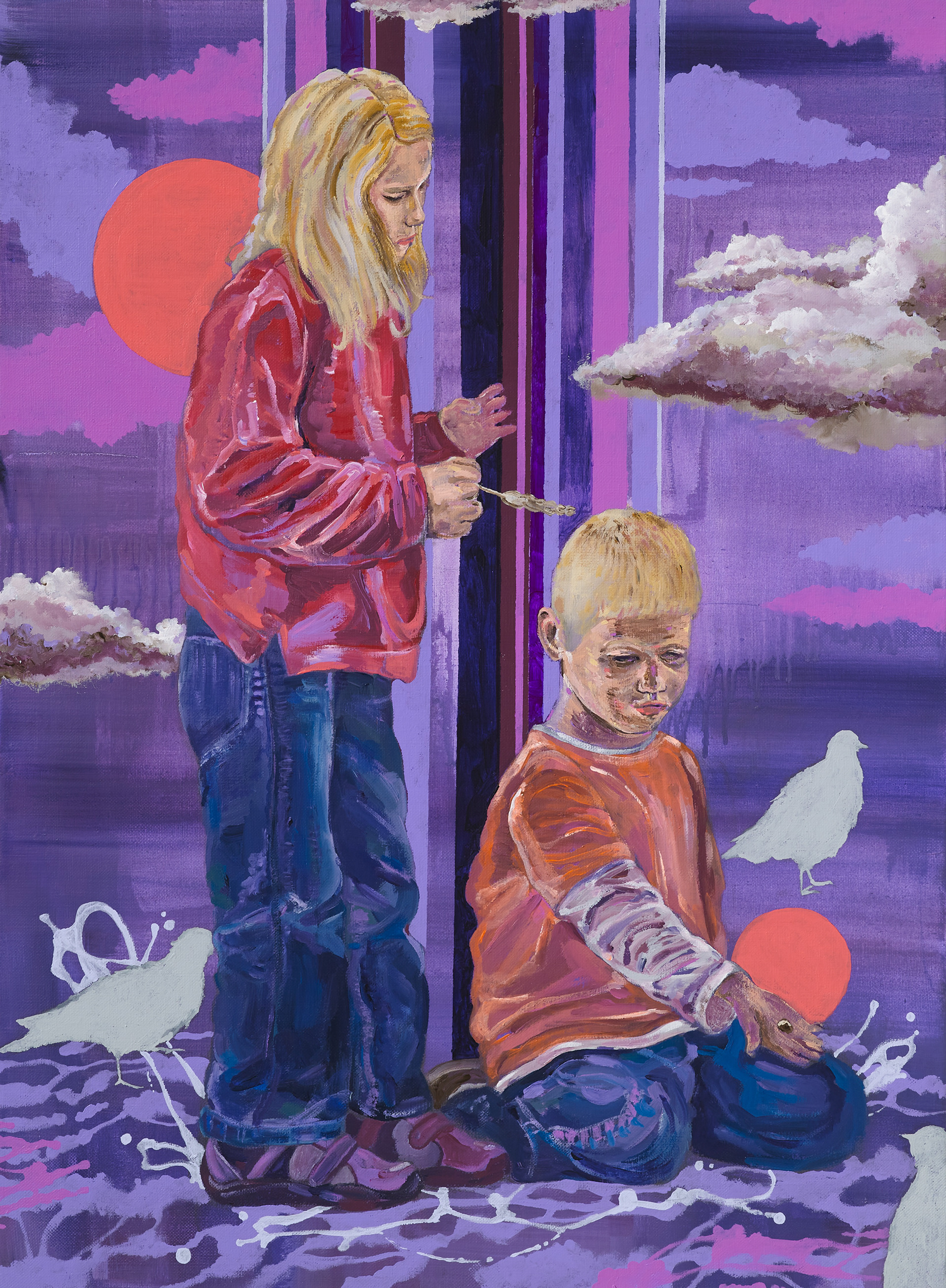 Childhood innocence #2, Acrylic on canvas, 72.7x53.0cm, 2020
