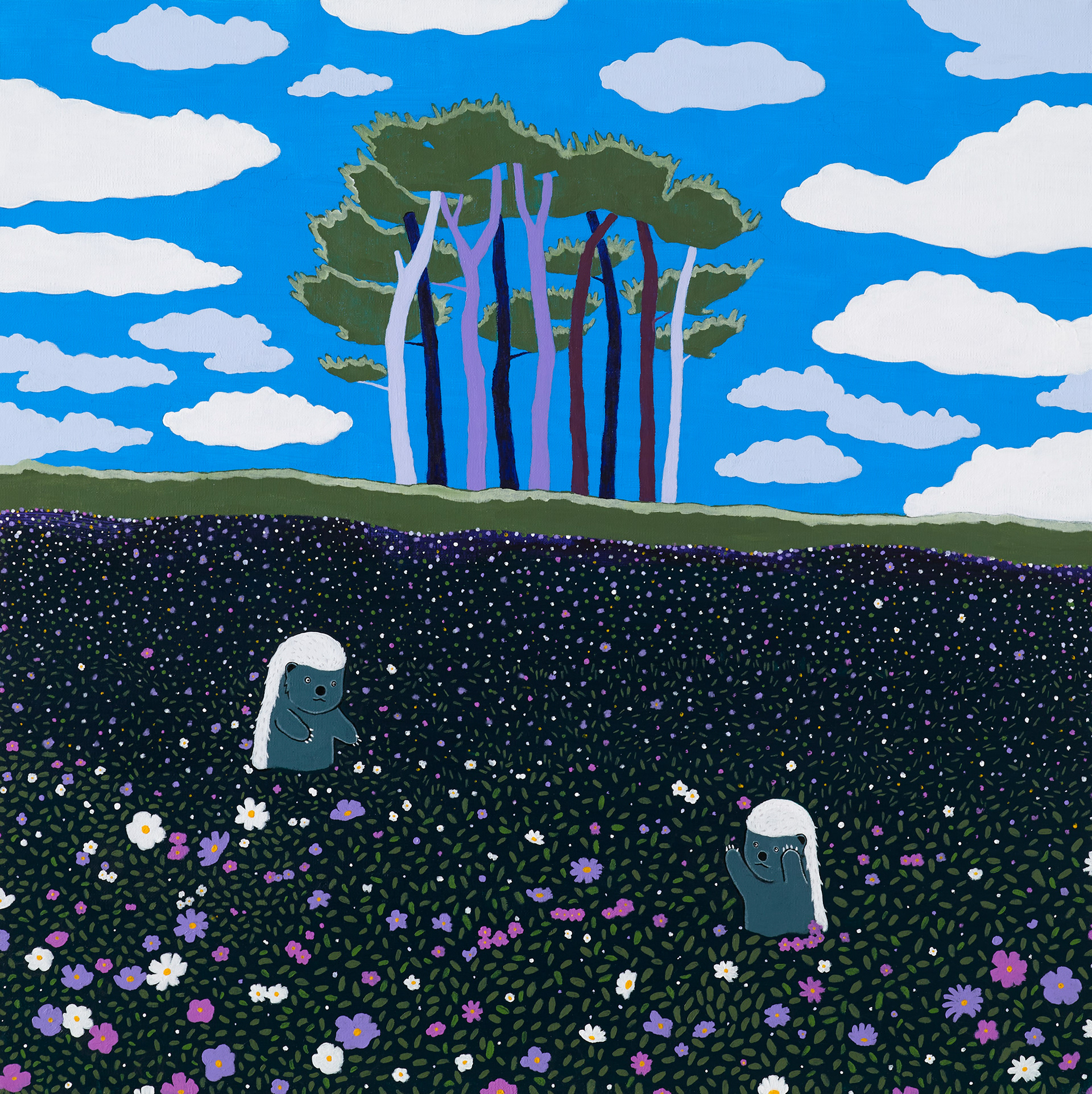 You and I, Acrylic on canvas, 72.7x72.7cm, 2022