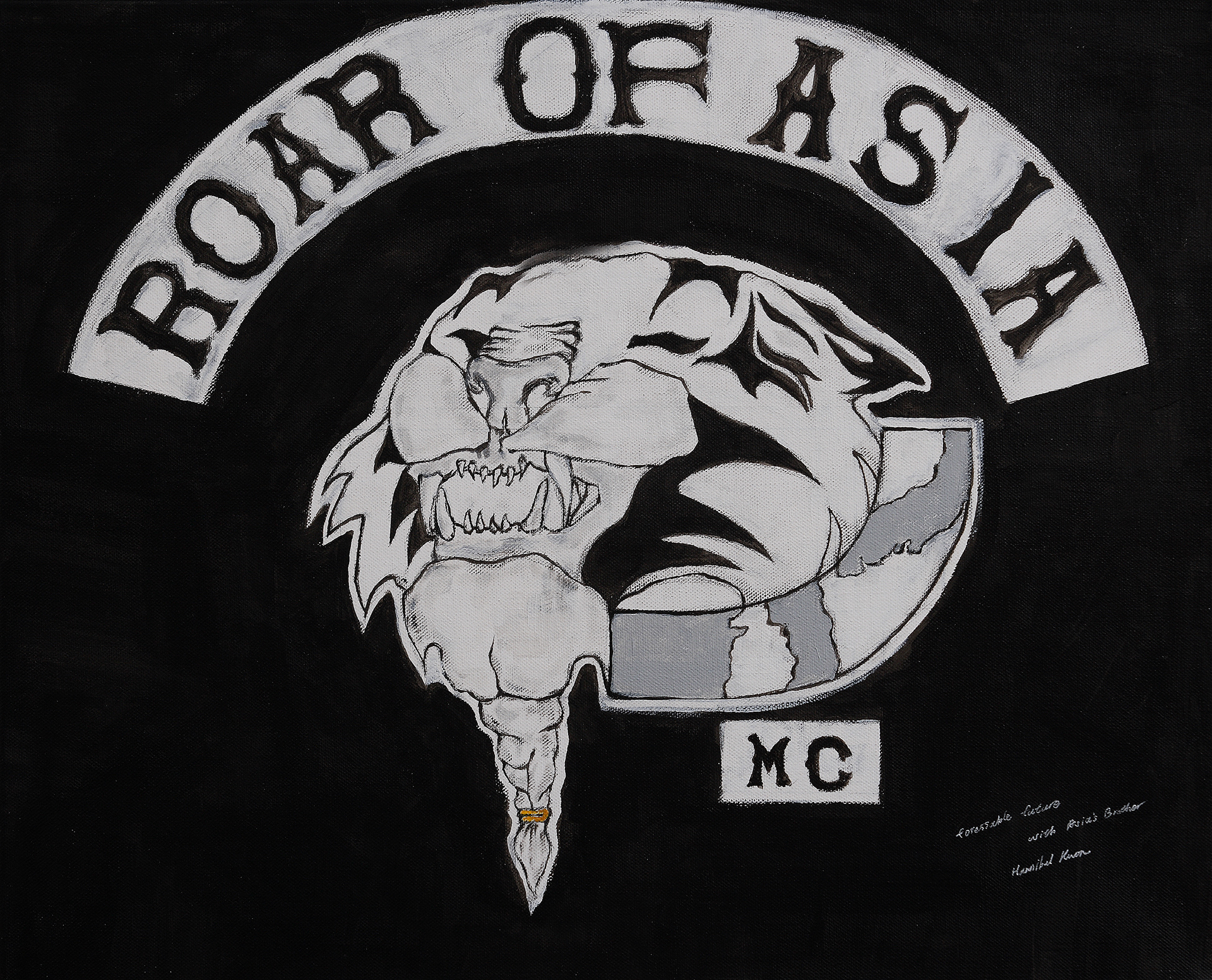 ROAR OF ASIA, Acrylic on canvas, 50.0x60.6cm, 2013