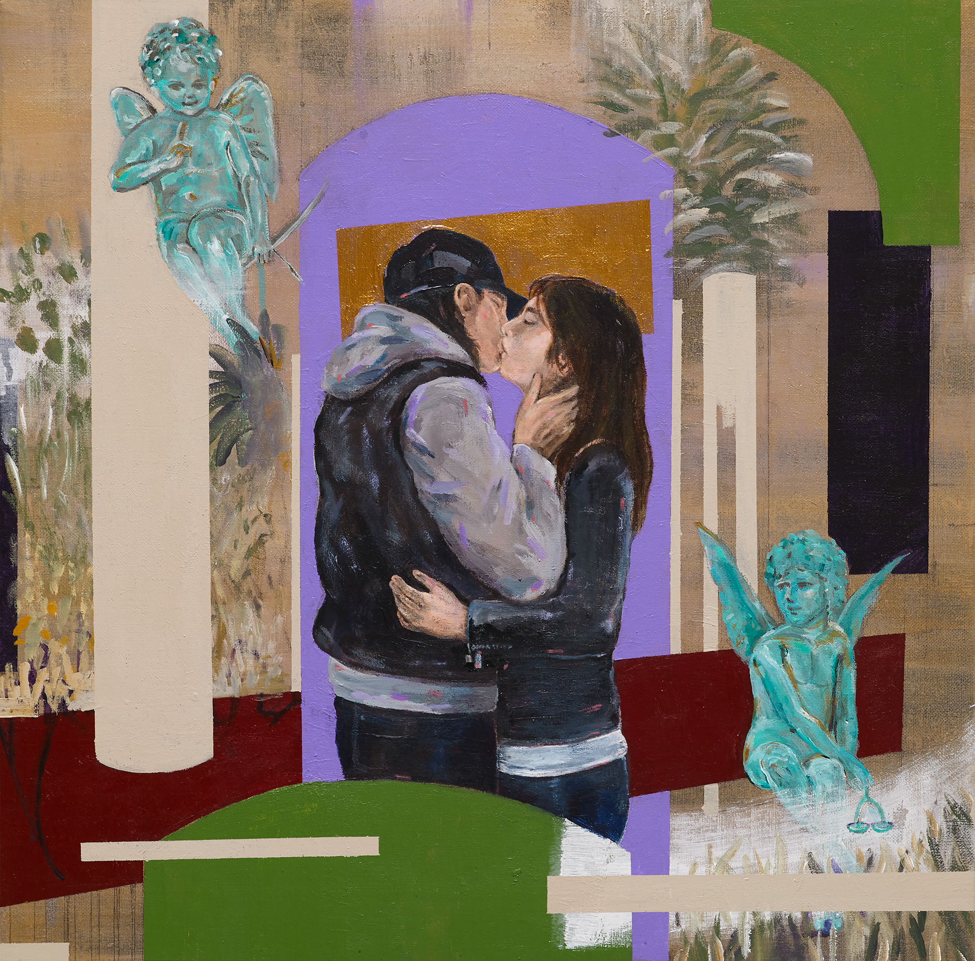 Finding Neverland, You and I, Acrylic on canvas, 53x53cm, 2021