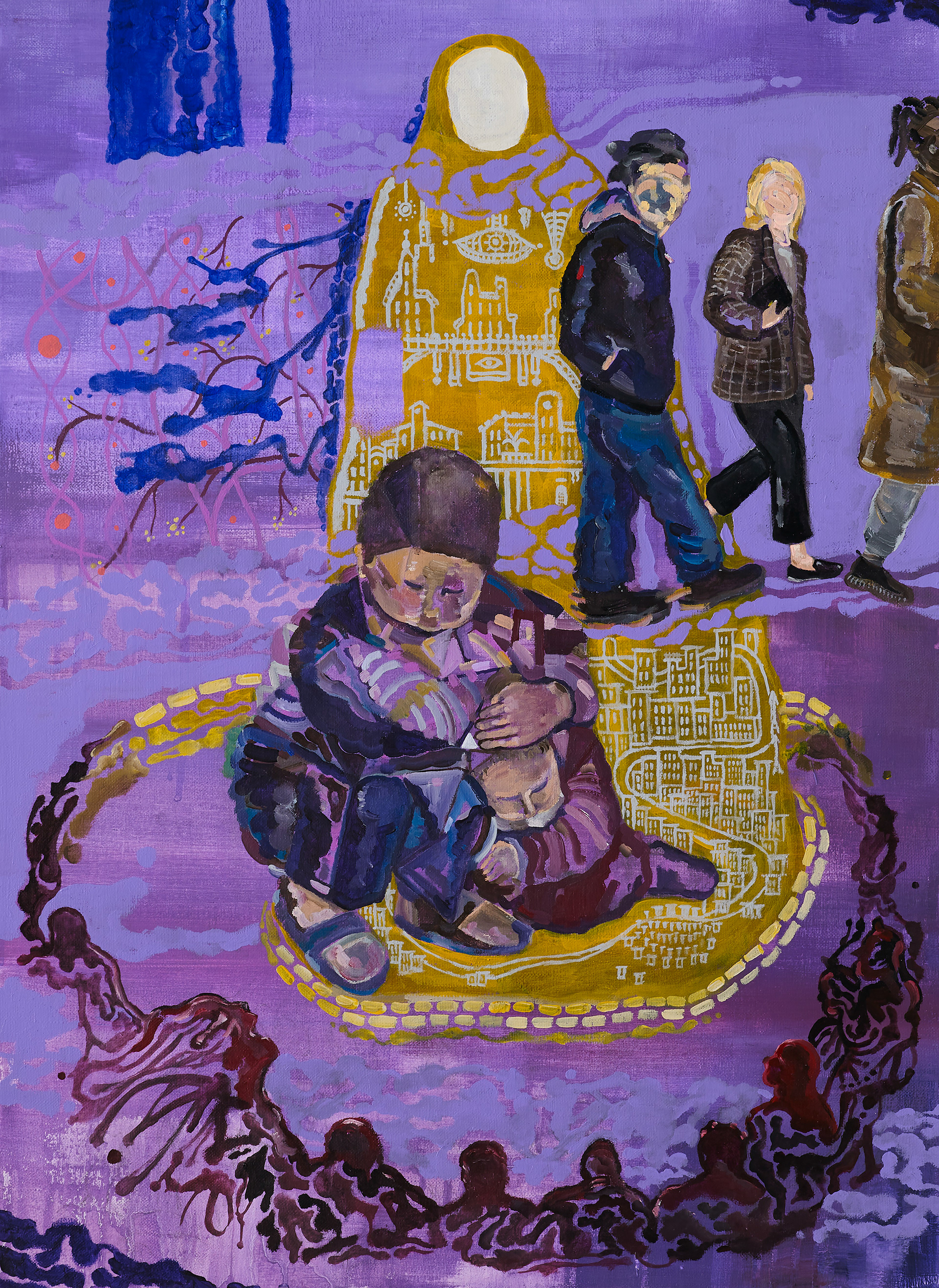 Childhood innocence #3, Acrylic on canvas, 72.7x53.0cm, 2020