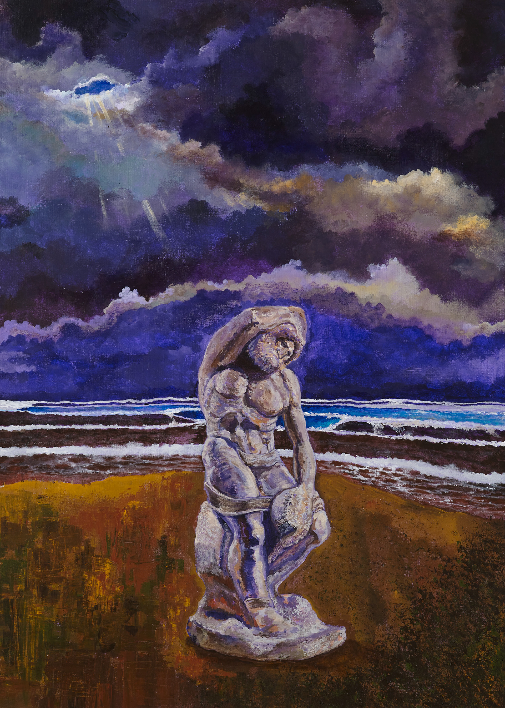 Revelation, struggle for freedom, Acrylic on canvas, 90.9x65.1cm, 2019