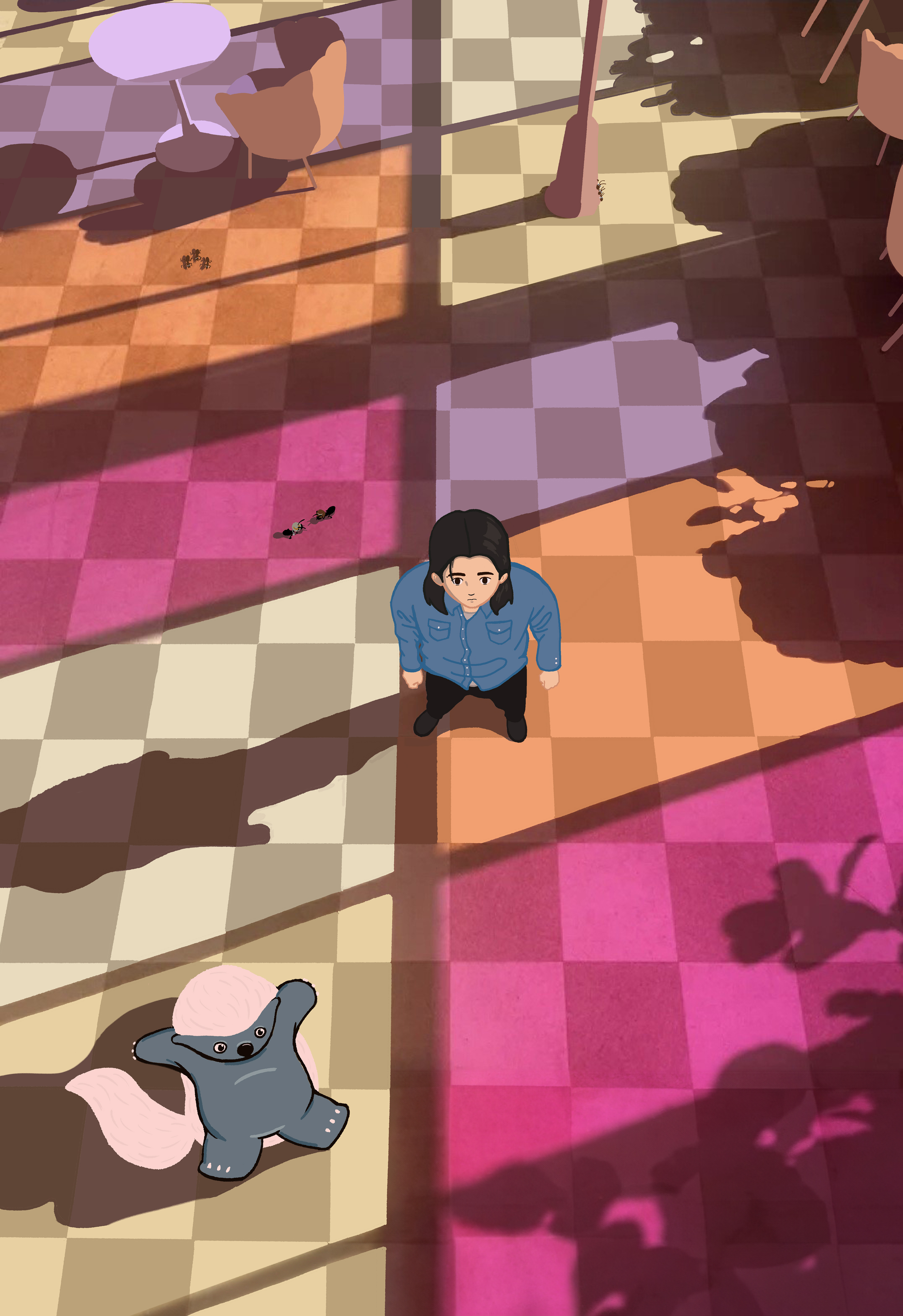 Colorful world, Digital painting, 2024