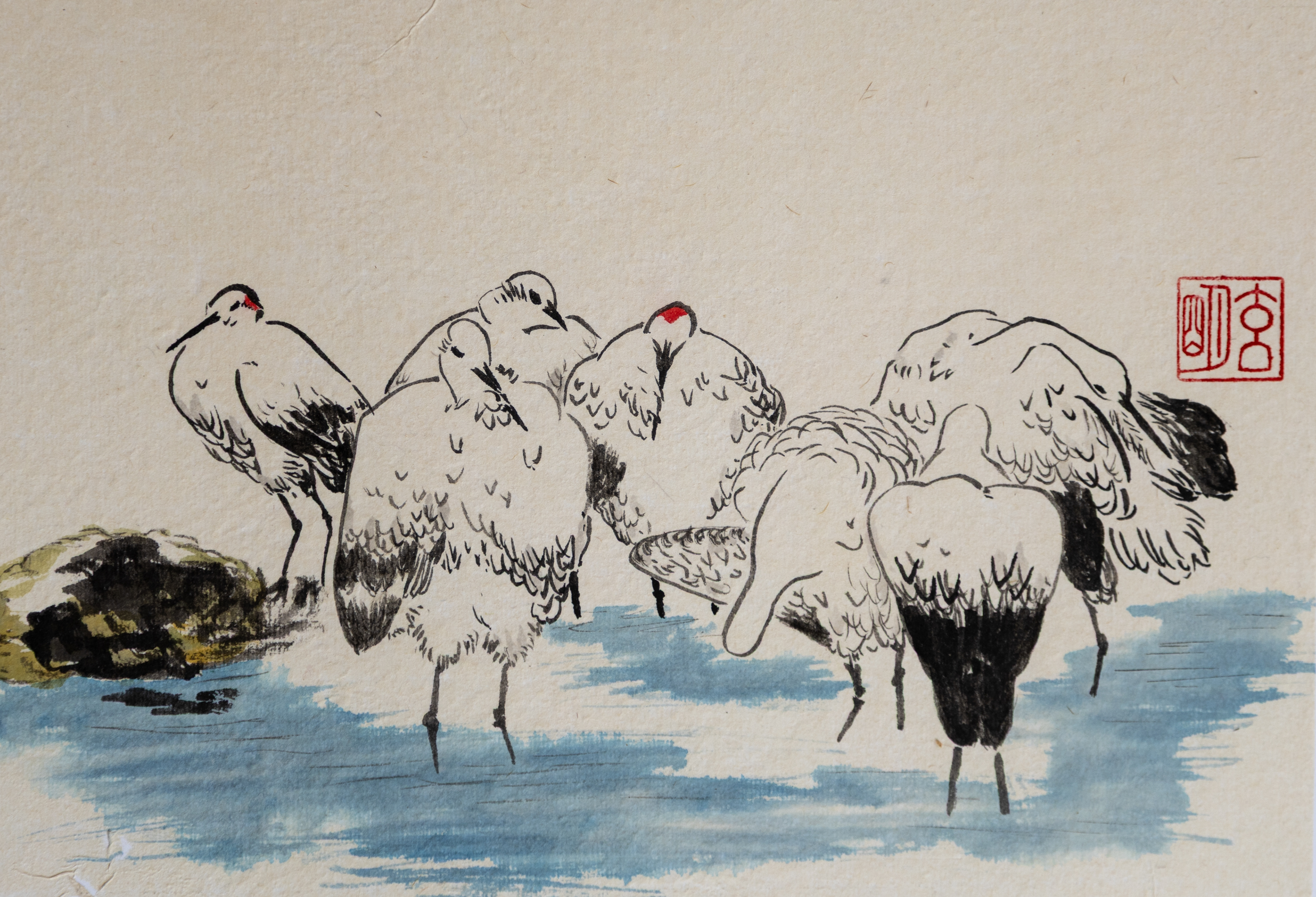 Fluffed Up - £270 (Framed 40x30cm)
