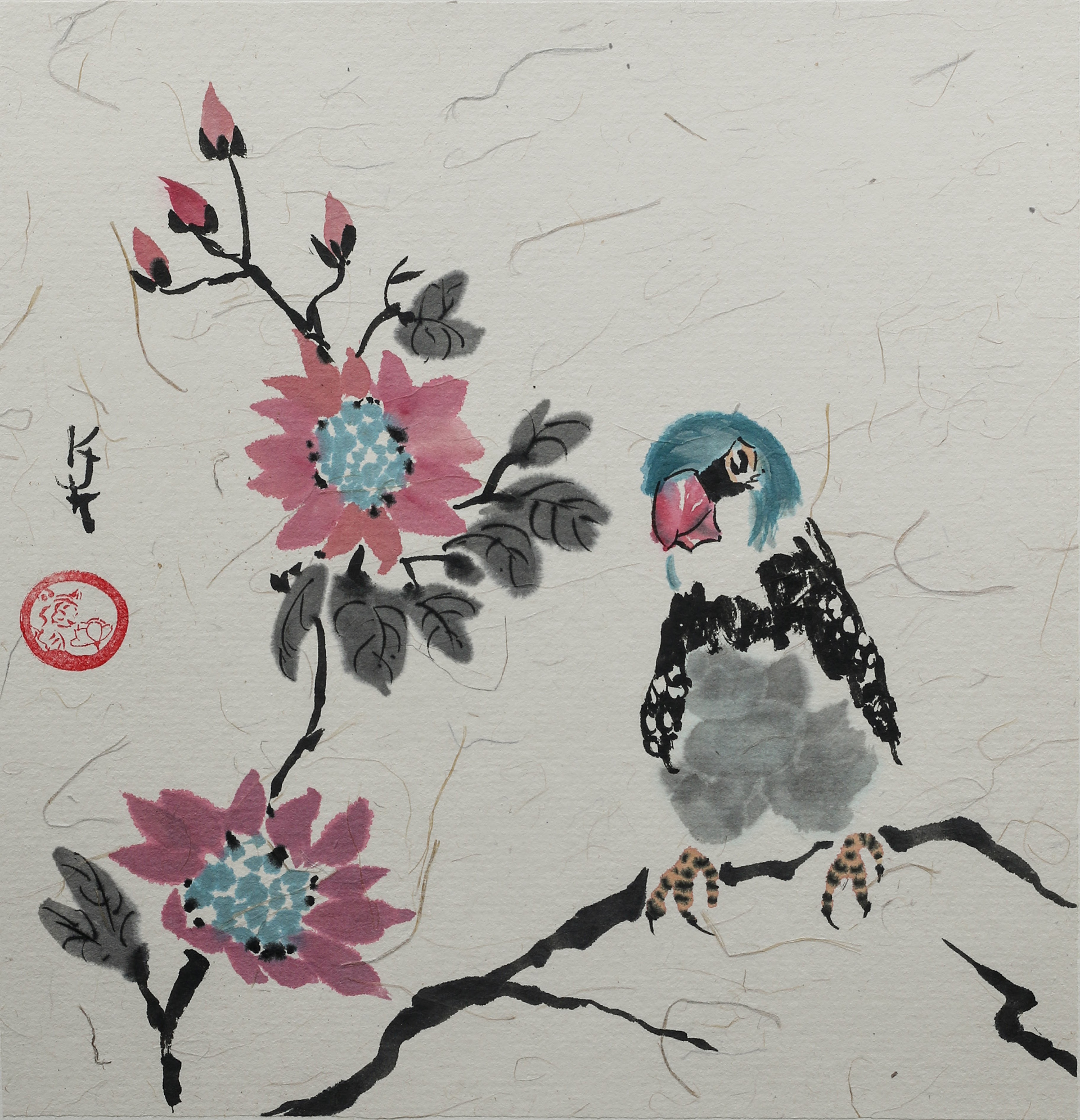 Turquoise bird - sold