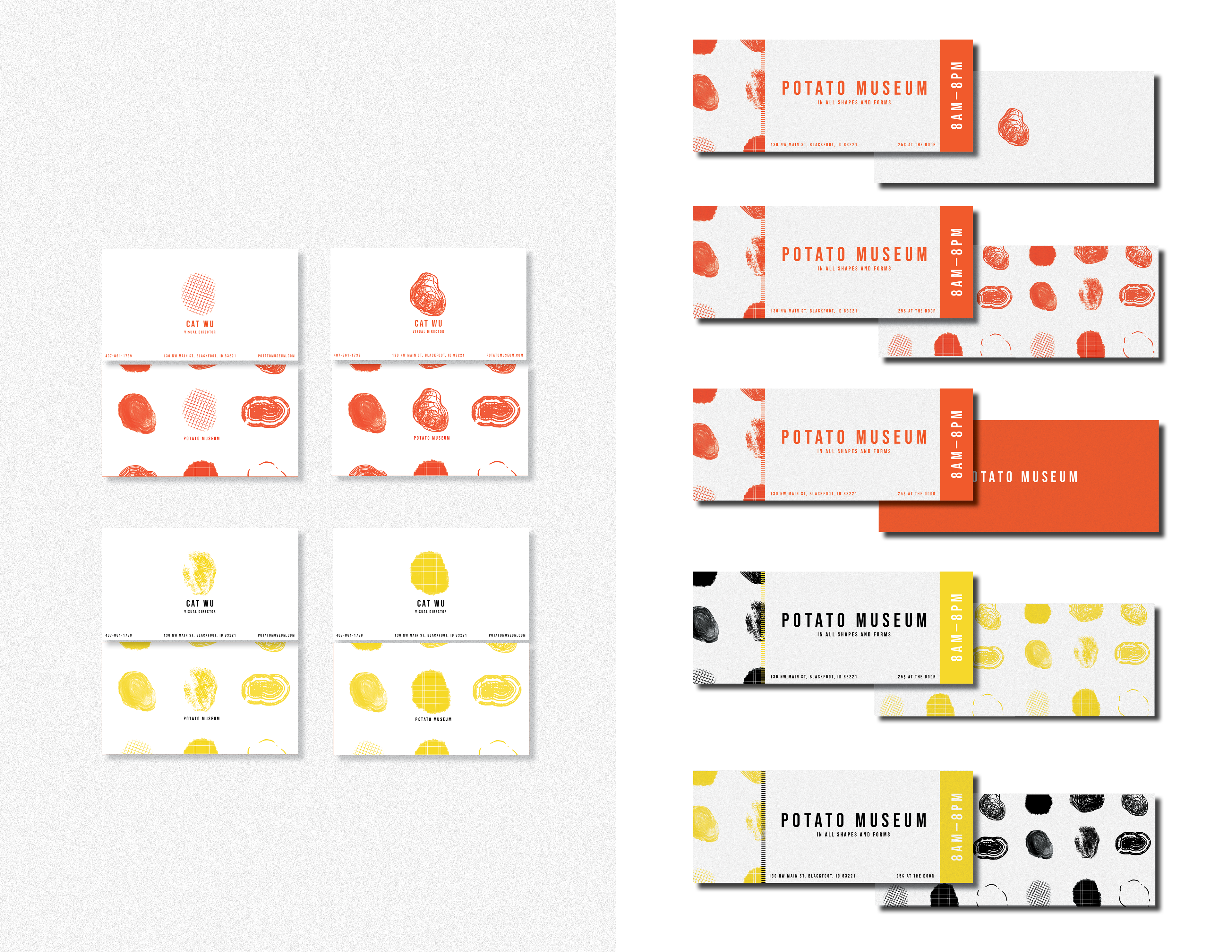 BUSINESS CARDS/MUSEUM TICKETS