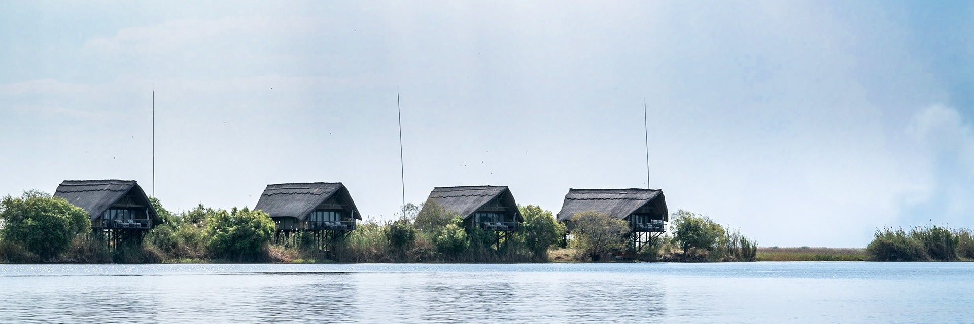 Huts on the Chobe River