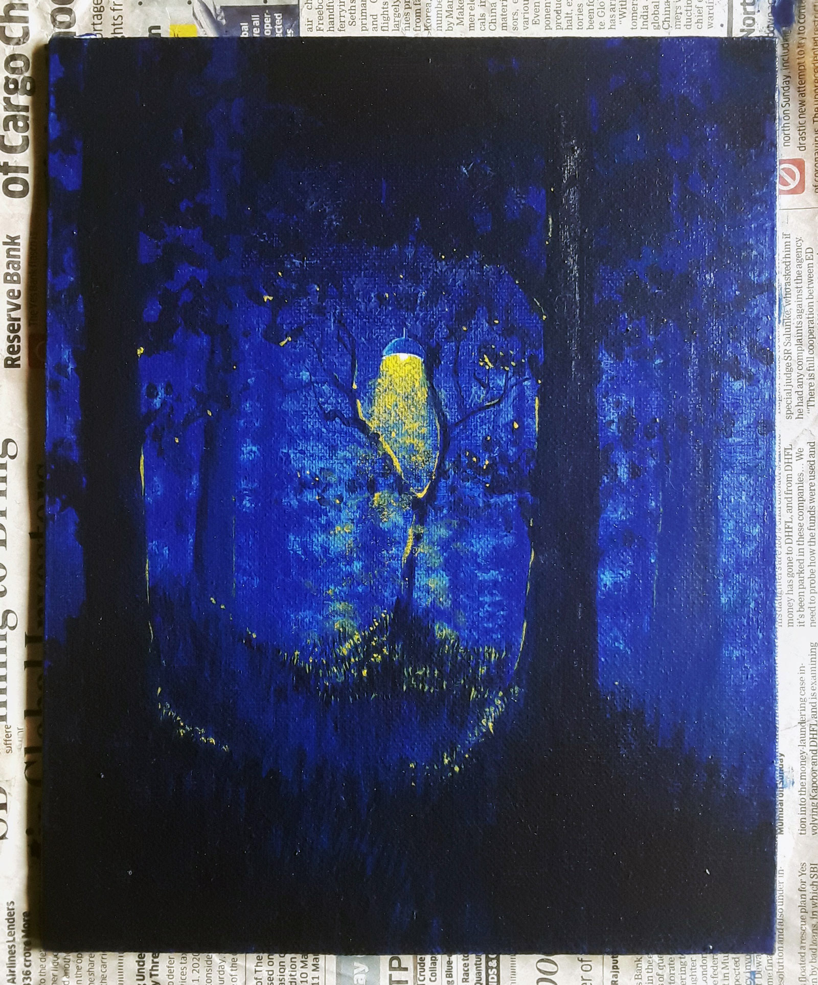 Acrylic paint on canvas