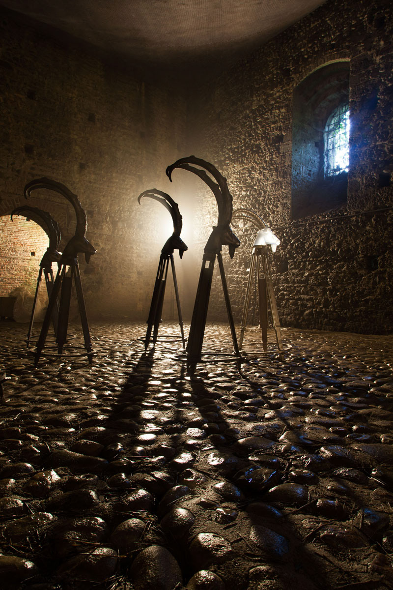 Gönül Nuhoğlu, Italya, Trezzo Sull'adda, Sergi kurulum süreci ve eser fotoğrafları.