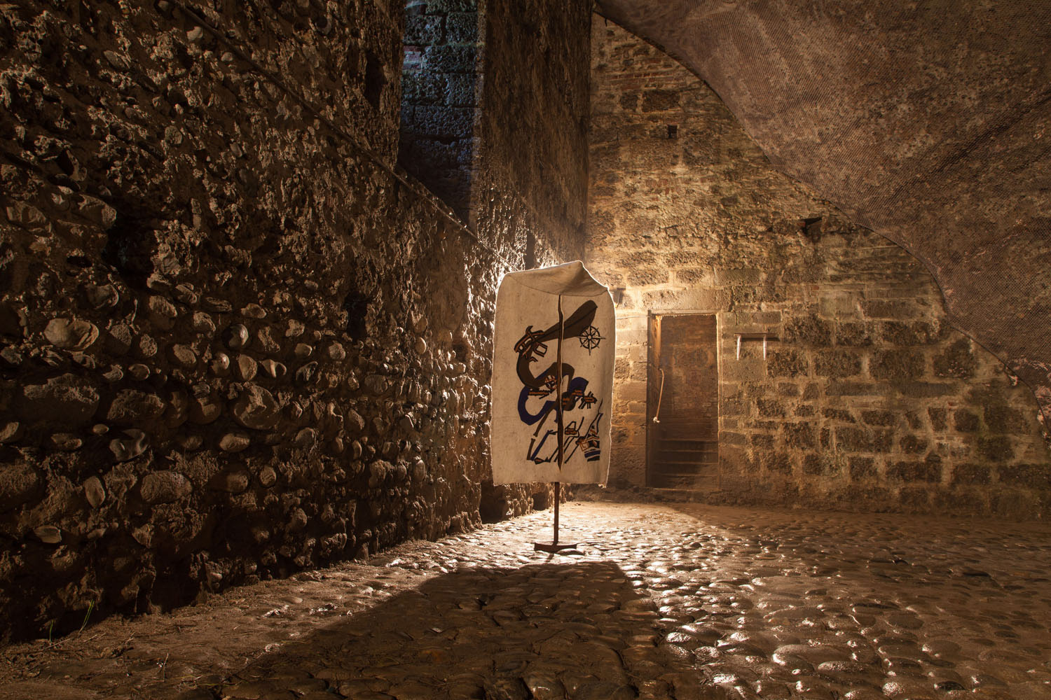 Gönül Nuhoğlu, Italya, Trezzo Sull'adda, Sergi kurulum süreci ve eser fotoğrafları.