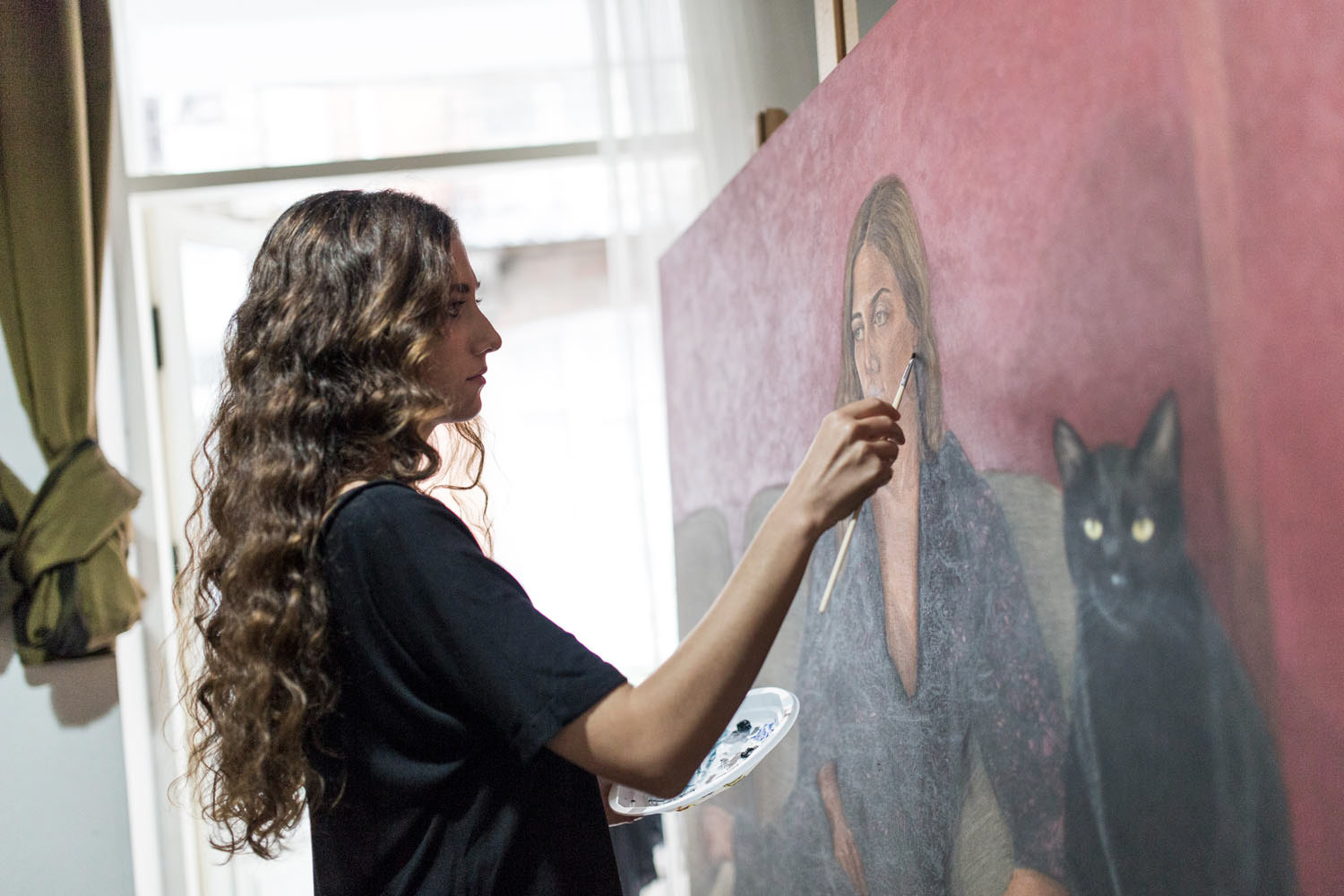 Rugül Serbest, Ressam. Atölye ve eser fotoğrafları