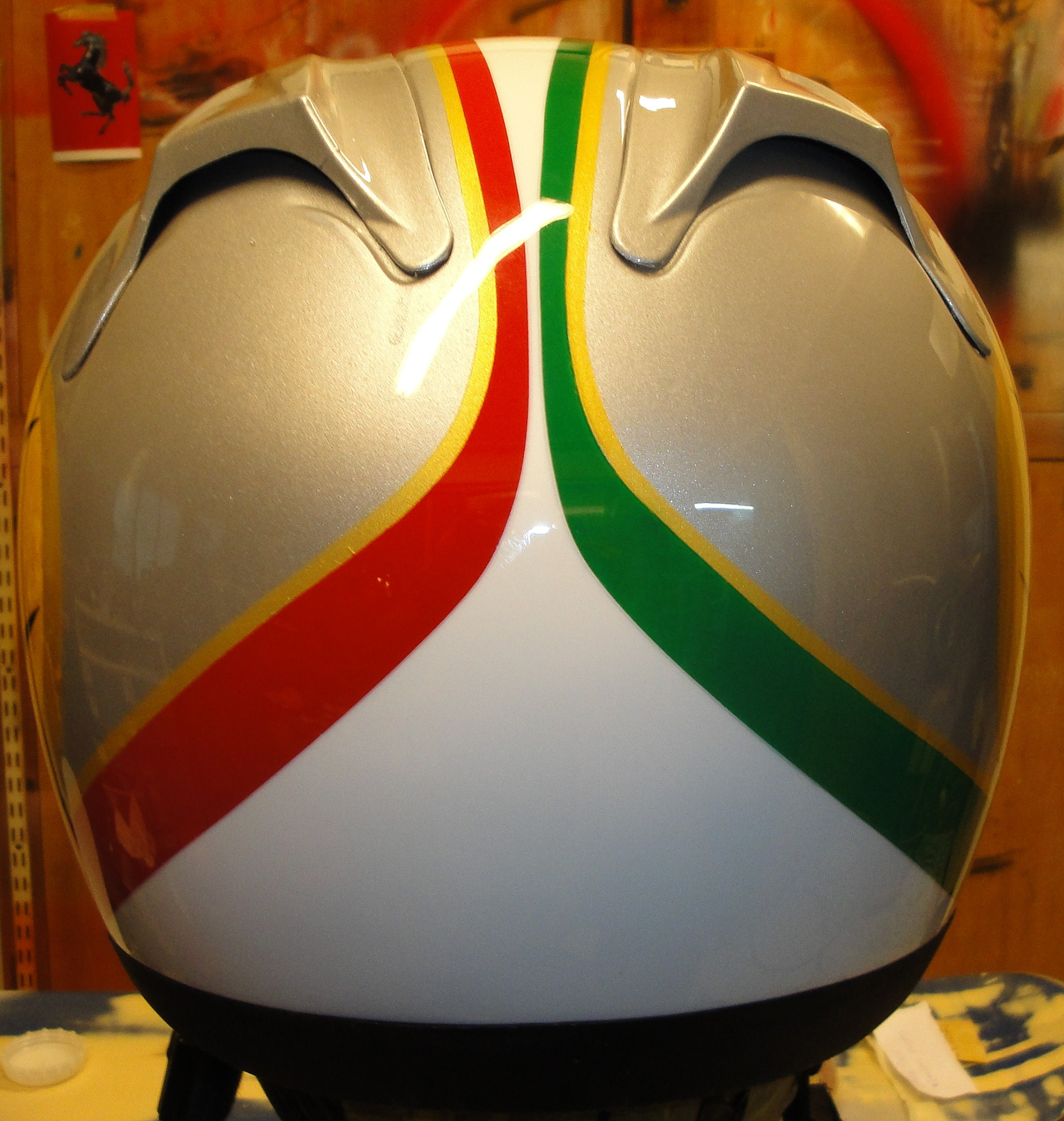MV Agusta airbrush - custom paint motorcycle helmet