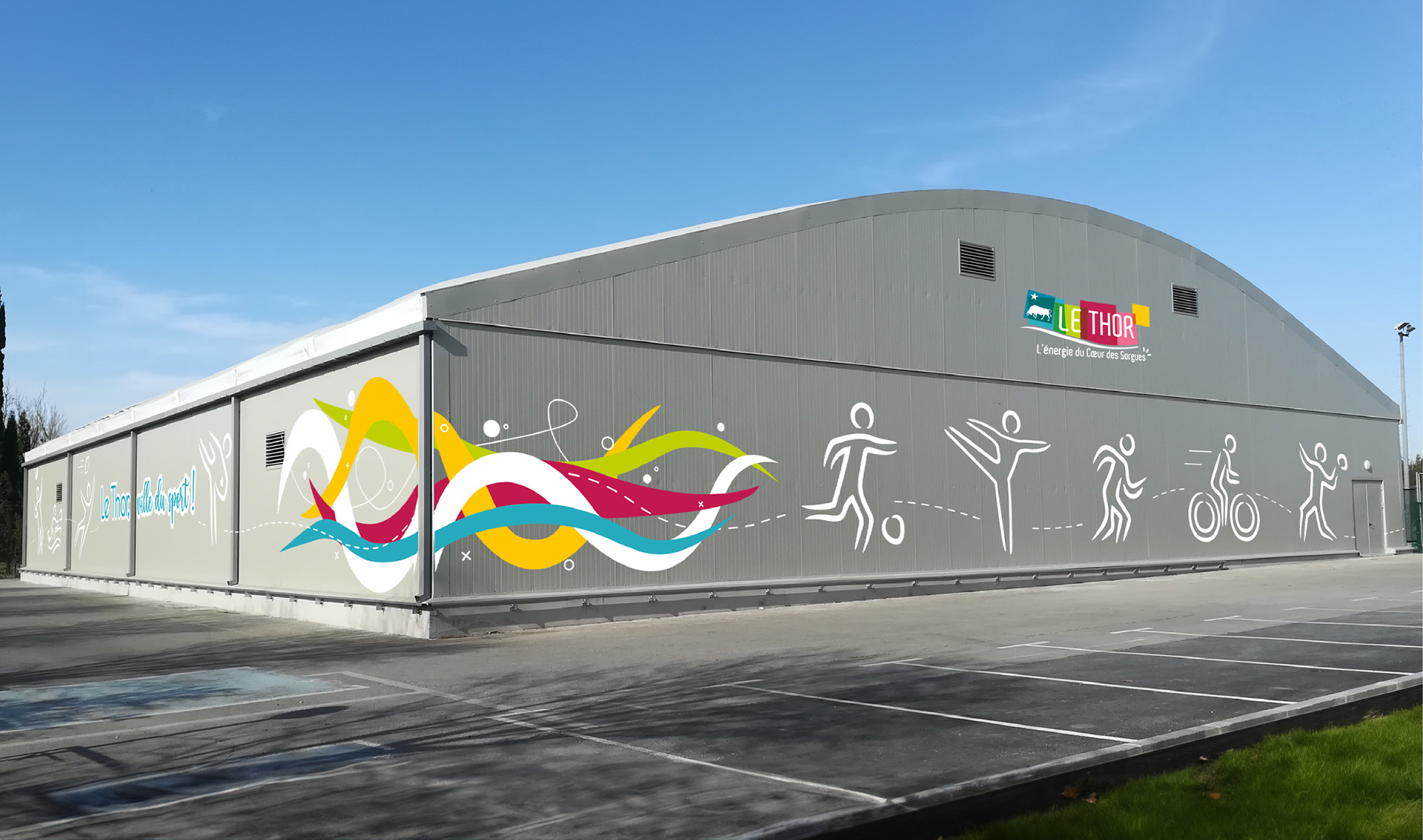 Flocage gymnase, Julie Dechelette