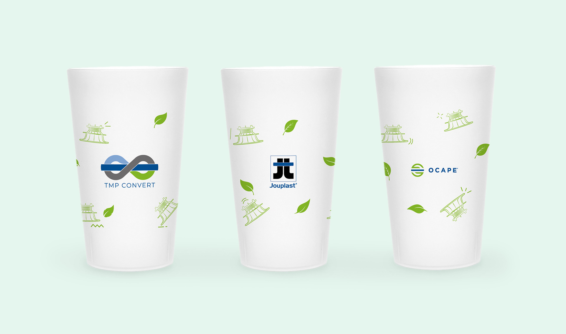 Habillage gobelets Jouplast - Julie Dechelette