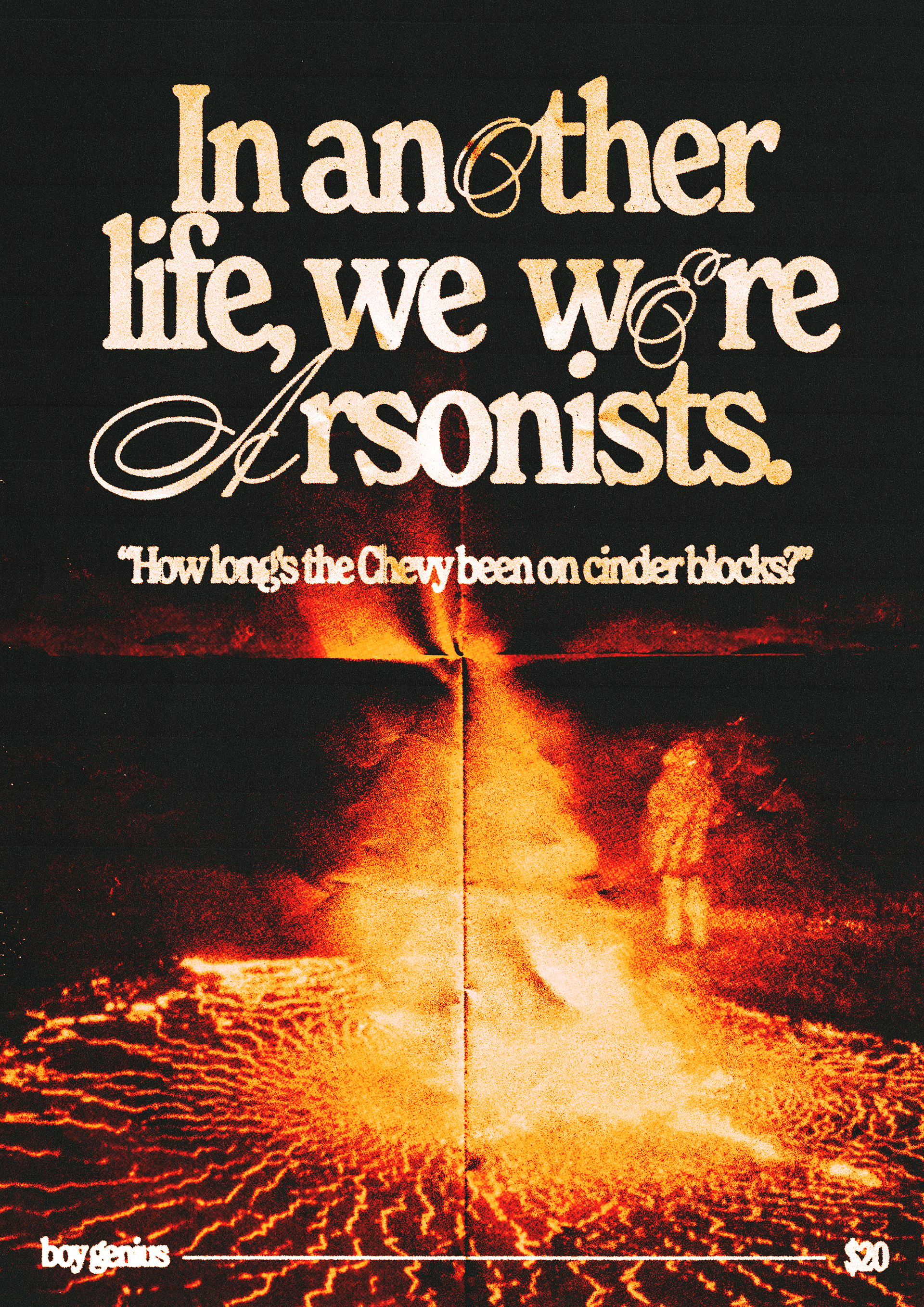 Concept poster using Boy Genius lyrics