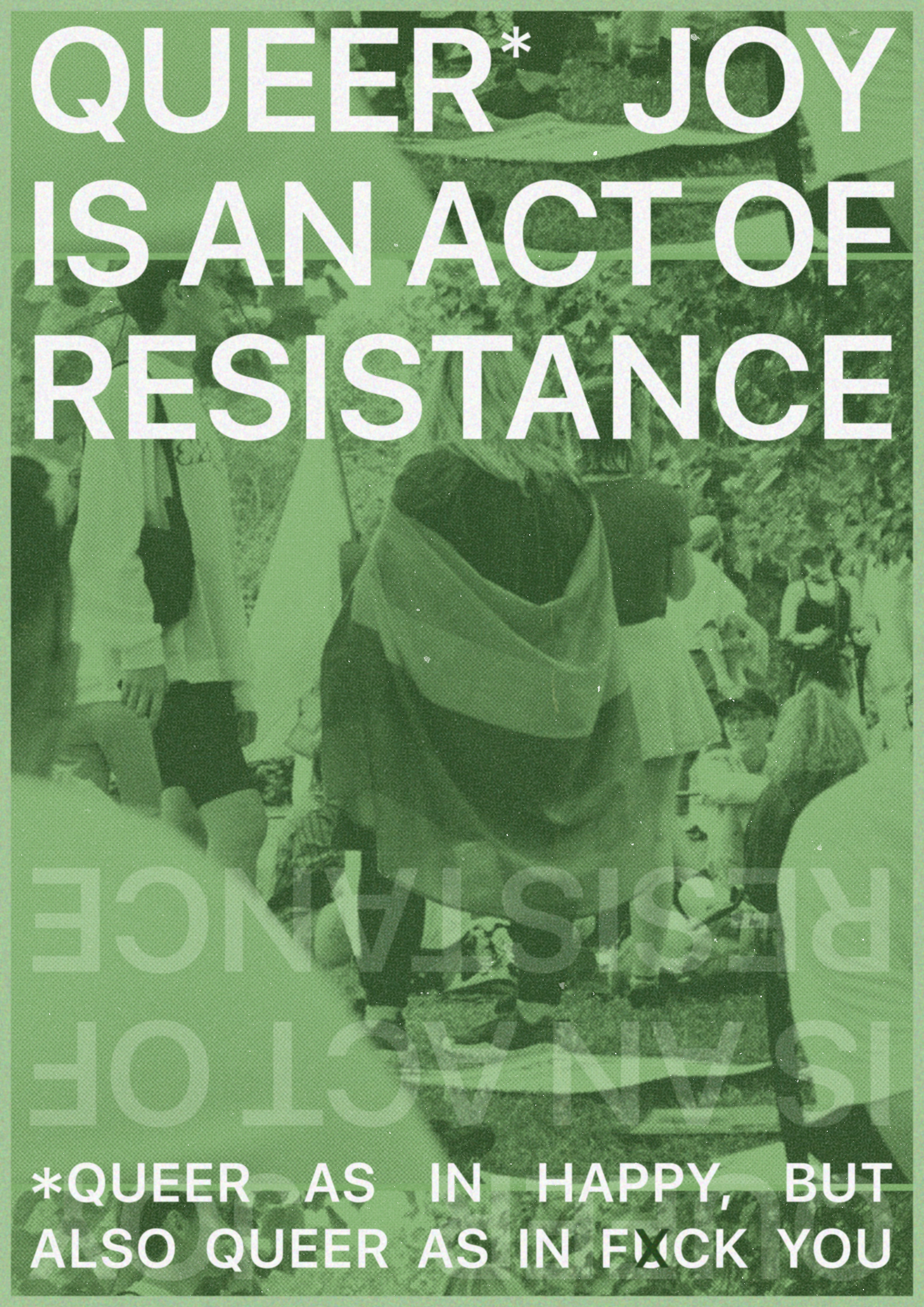 Poster created for Pride 2022 - Exhibited at "Beyond the Flag" for Norwich Pride