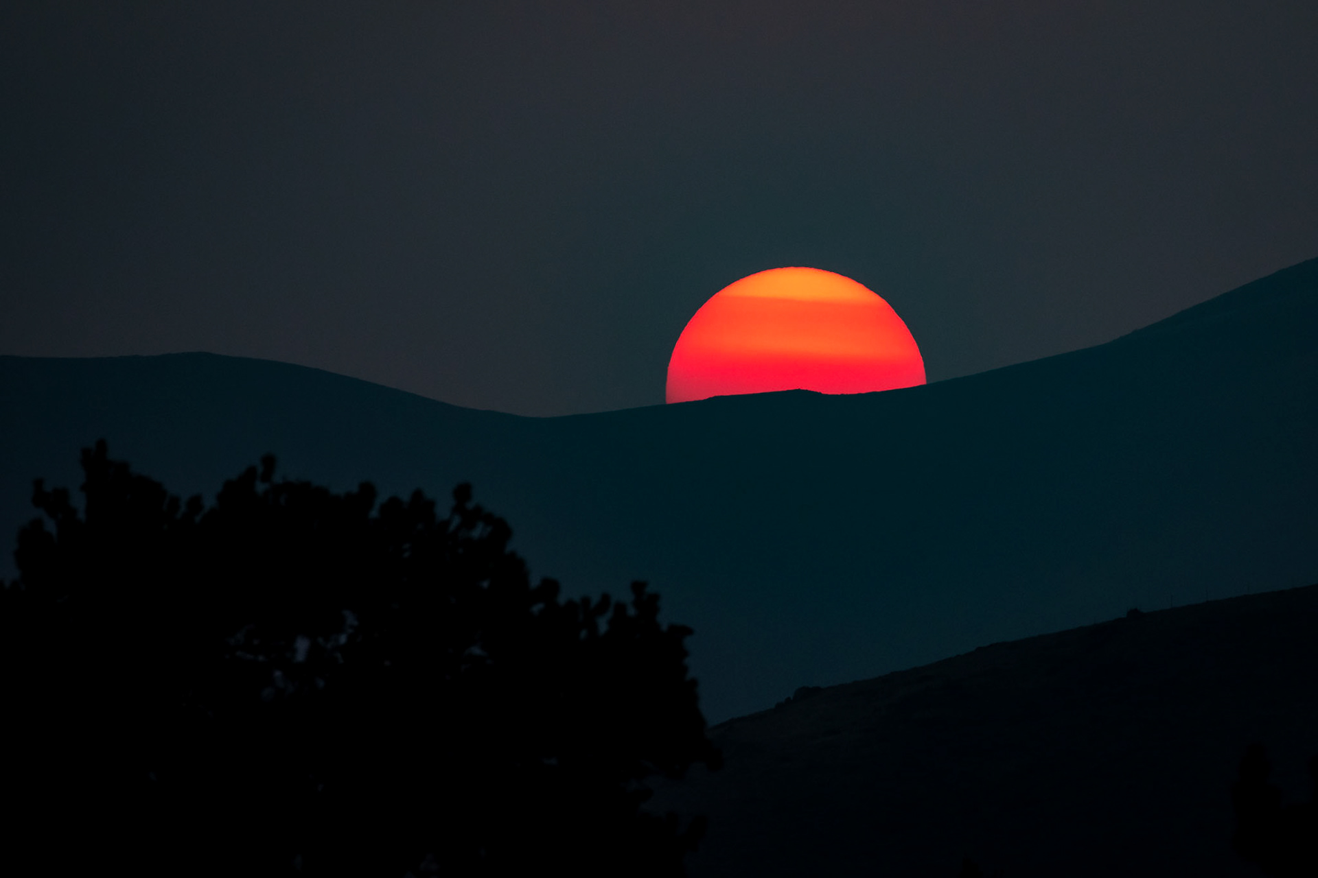 Smoky Sunset, Craters of the Moon NP 2020