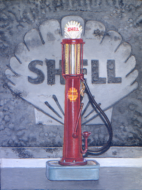 Shell Pump / Acrylic on Board
