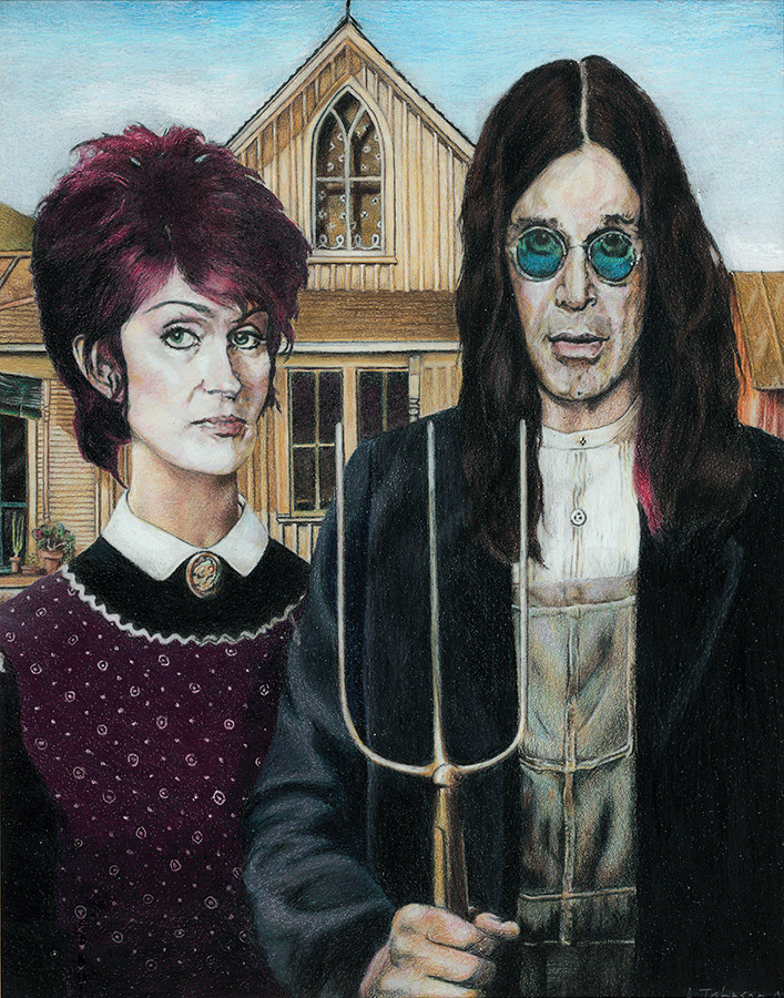The Gothborns (Colored Pencil On Clayboard)