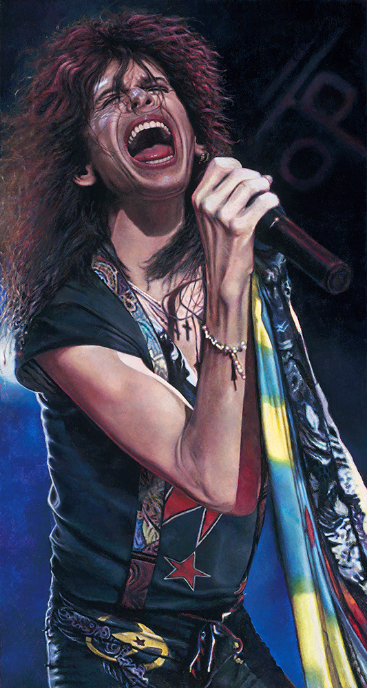 Steven Tyler / Acrylic on Board
