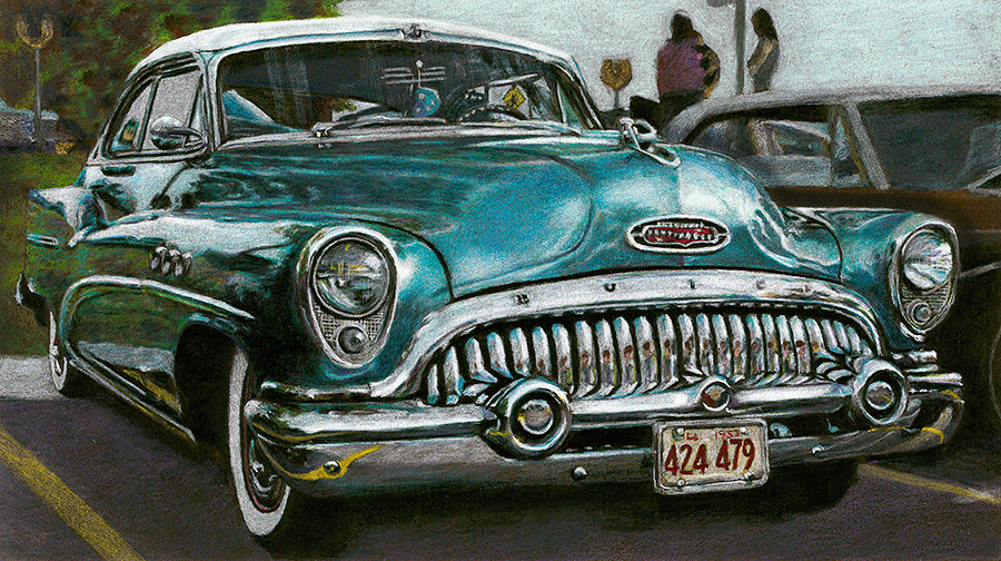 1953 Buick / Pencil on Board