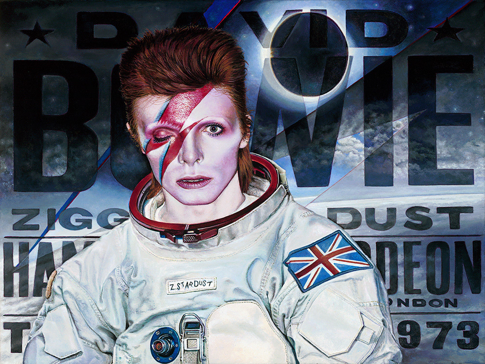 Ziggy Stardust / Space Cadet #5  (Acrylic On Canvas)