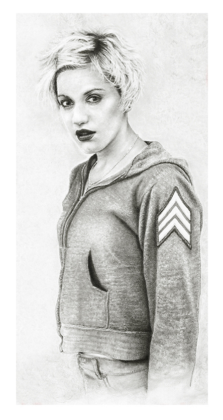Just a Girl / Graphite on Board