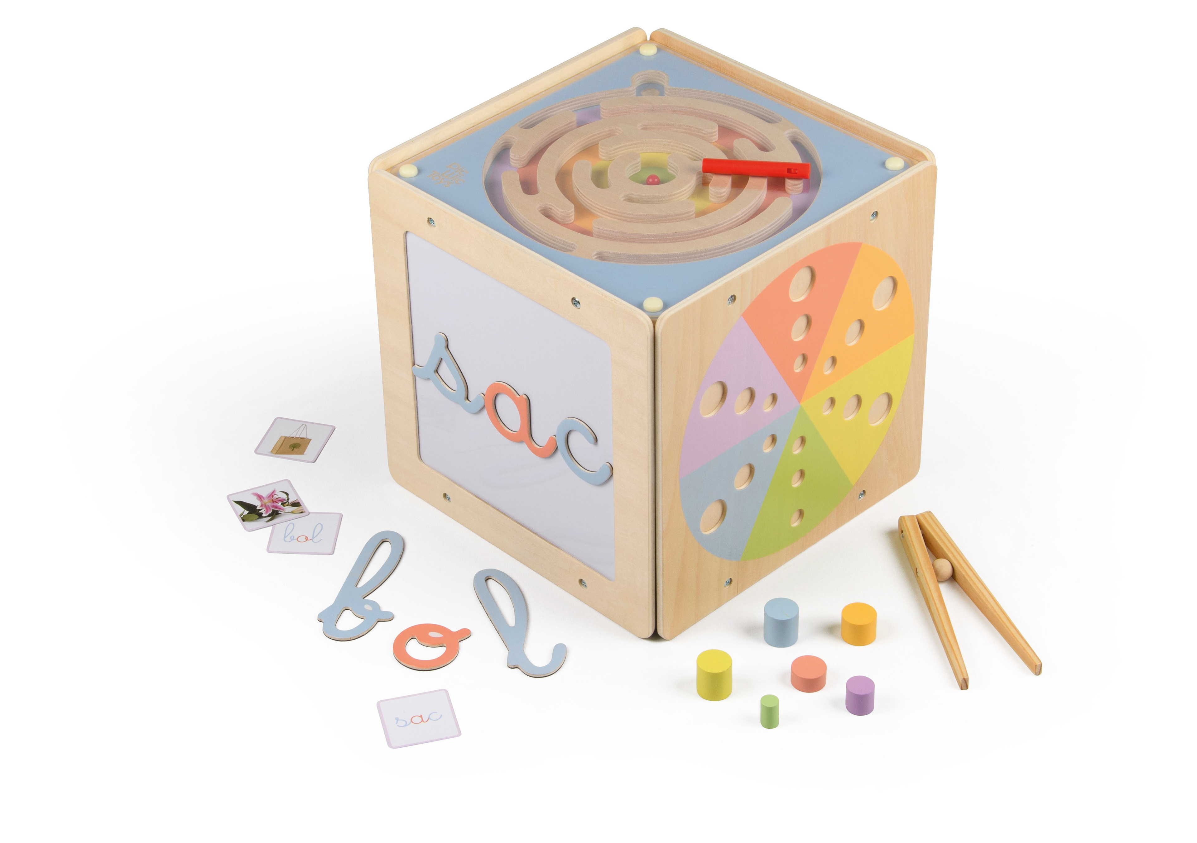 Cube apprentissage de l'écriture - Méthode Montessori - Picwictoys