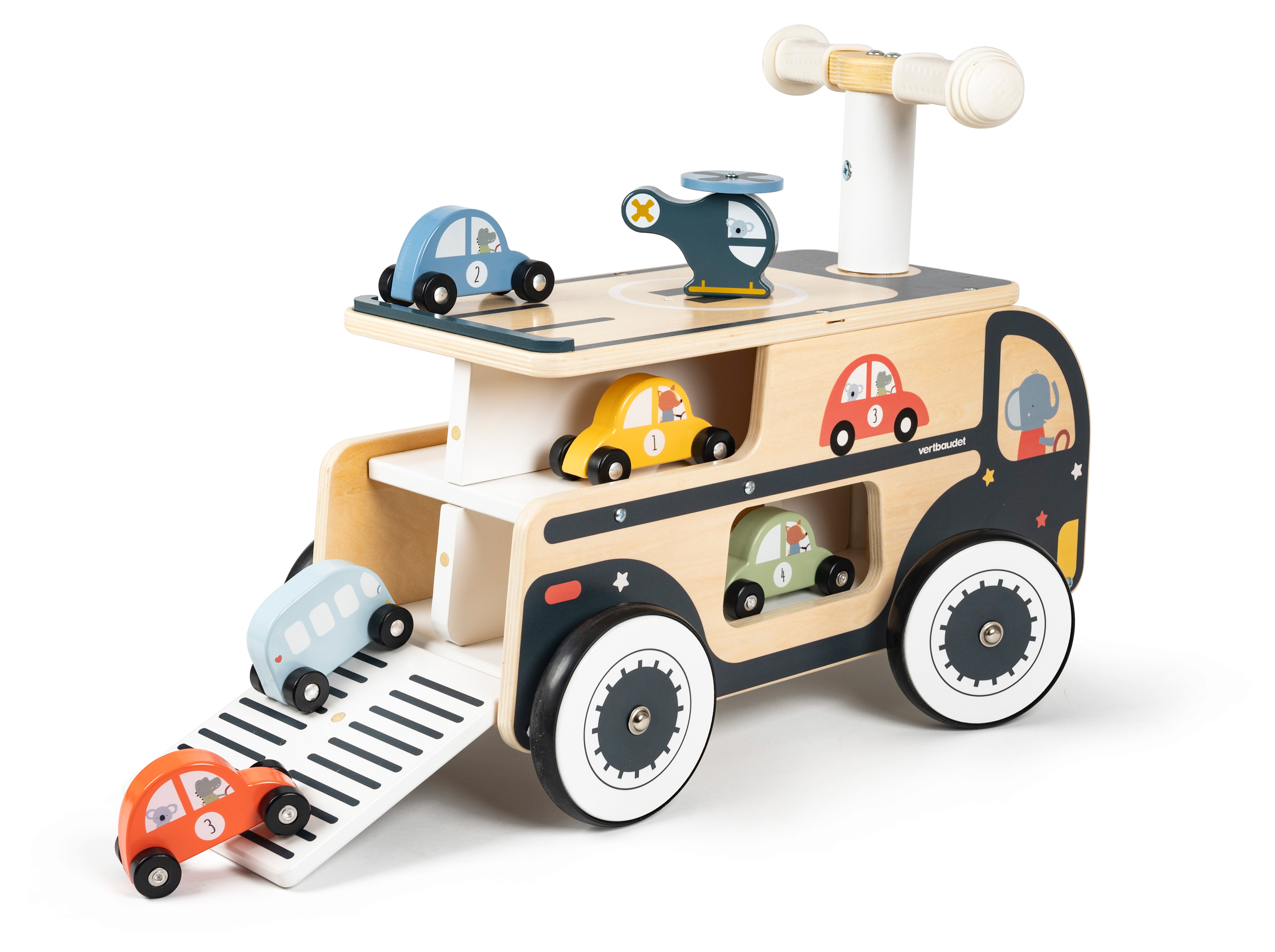 Porteur garage voitures - Vertbaudet