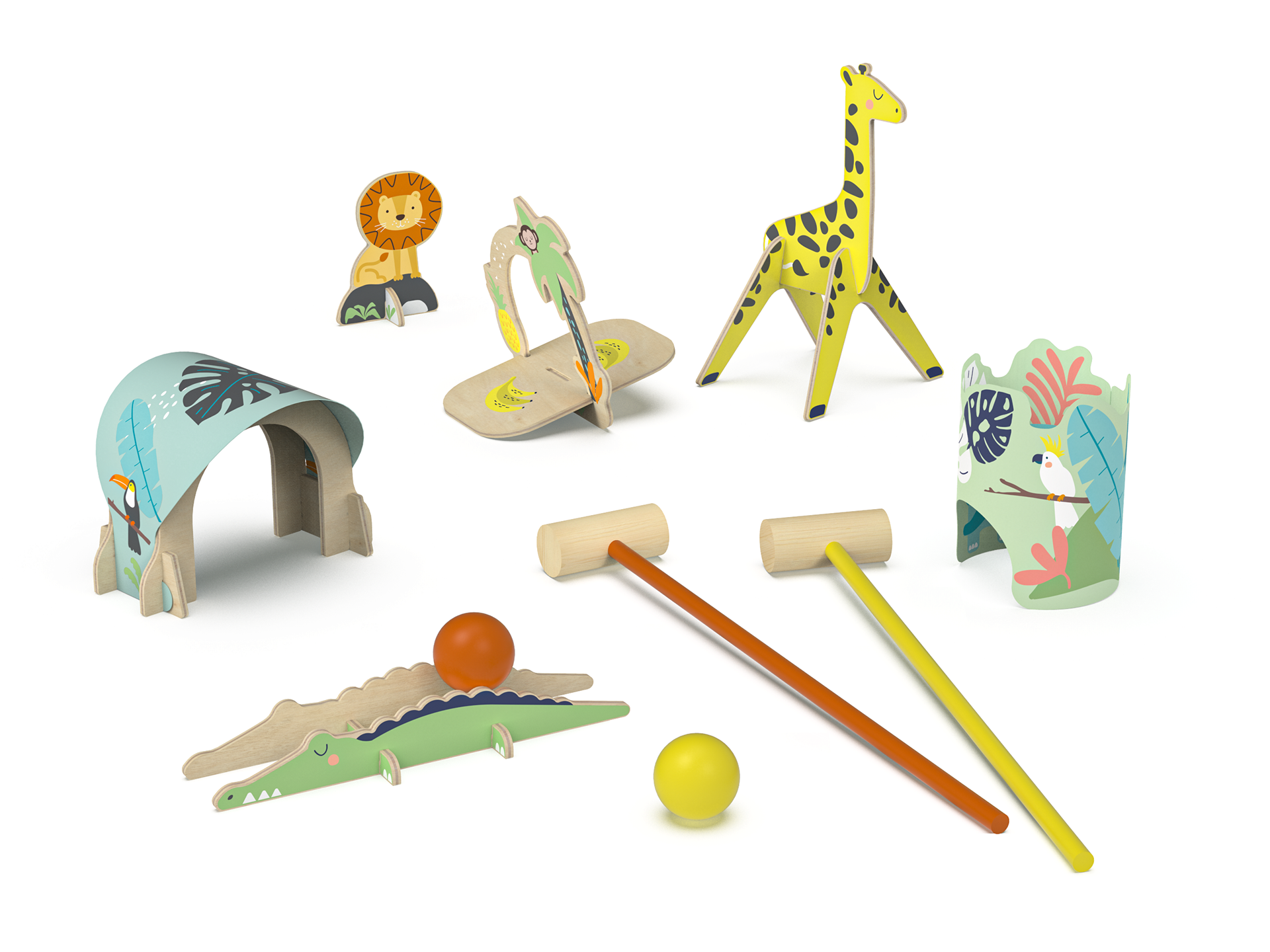 Jeu croquet de la Jungle - 28 Design