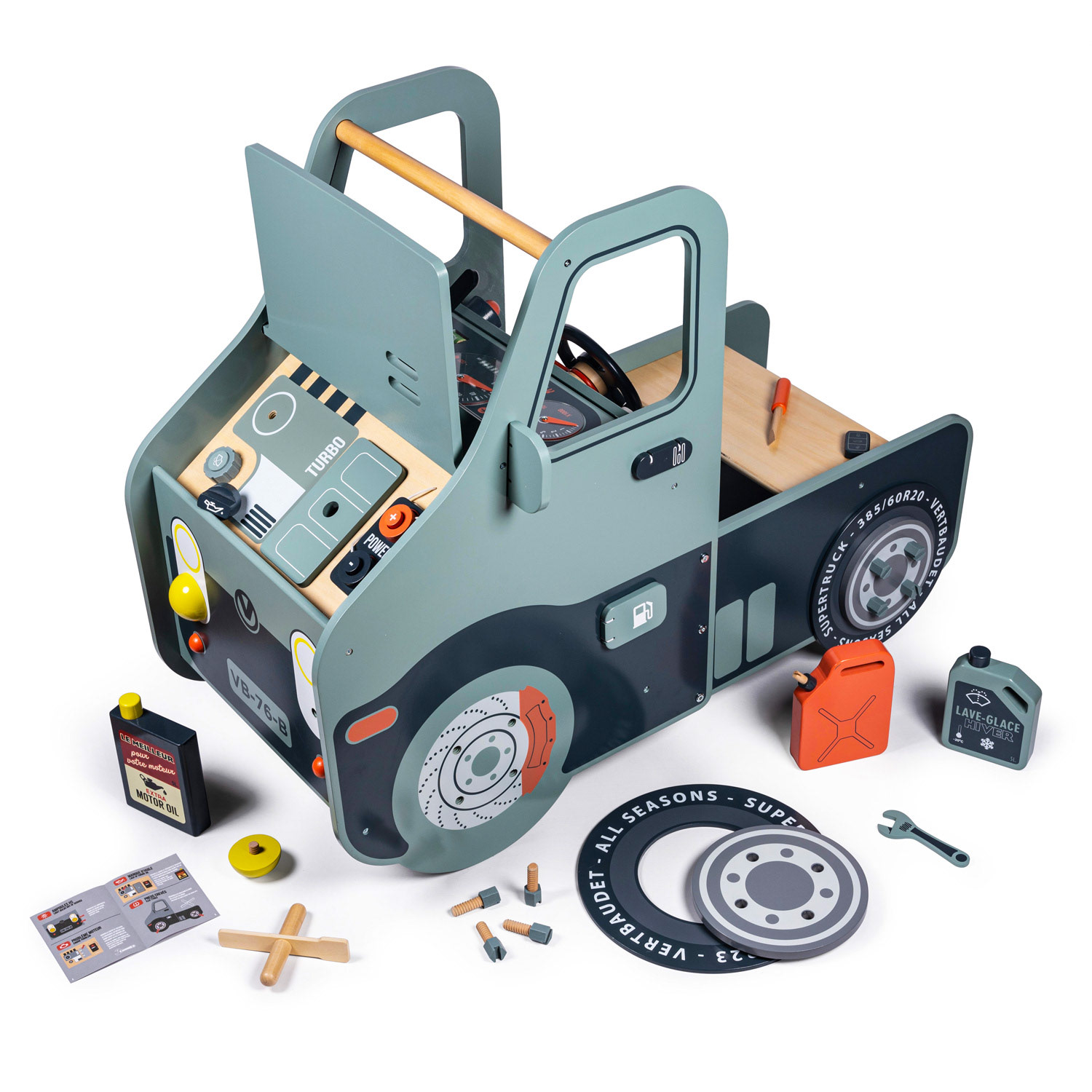 Ma voiture à réparer en bois - VertBaudet