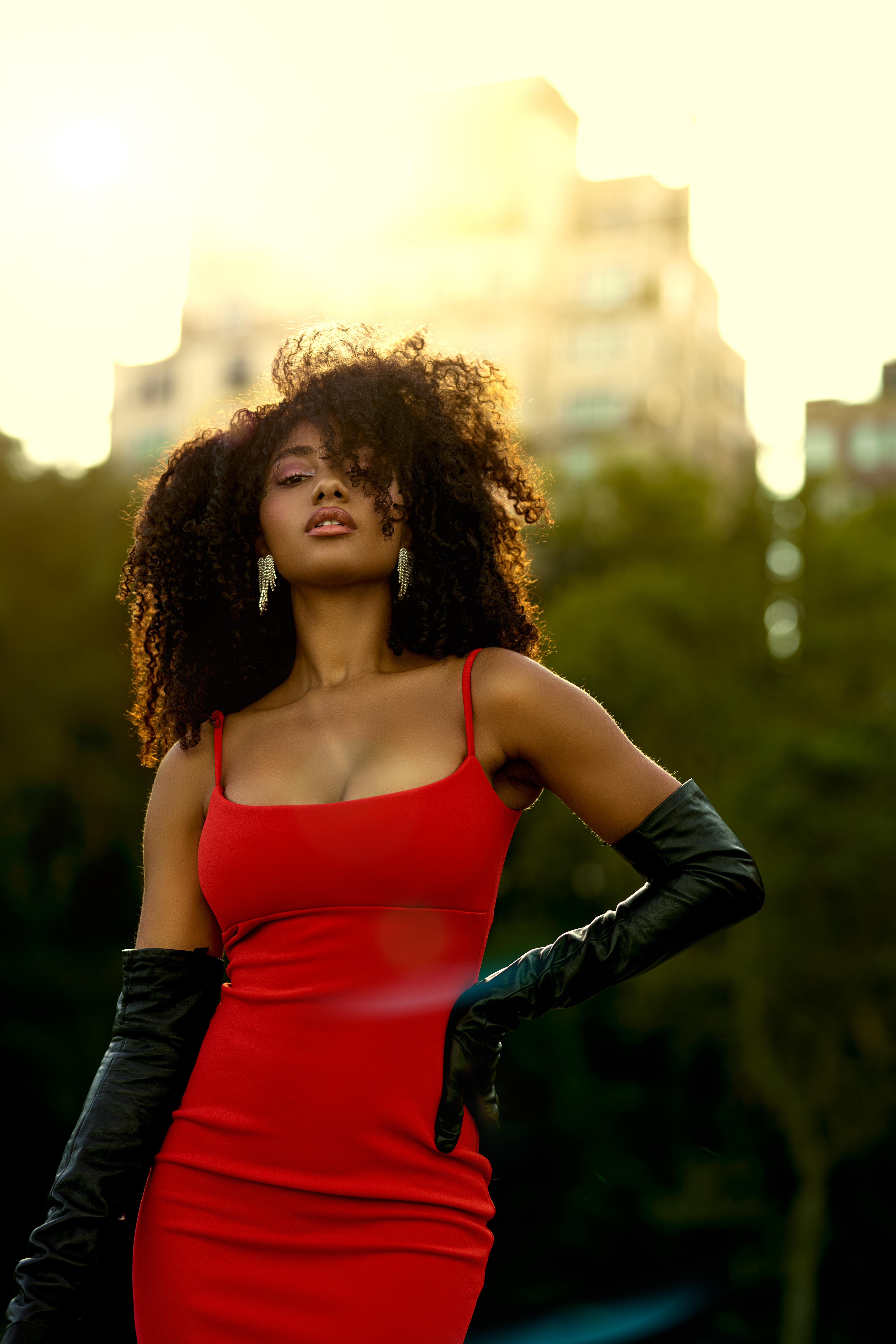 Beth in Red by Leonard Okpor