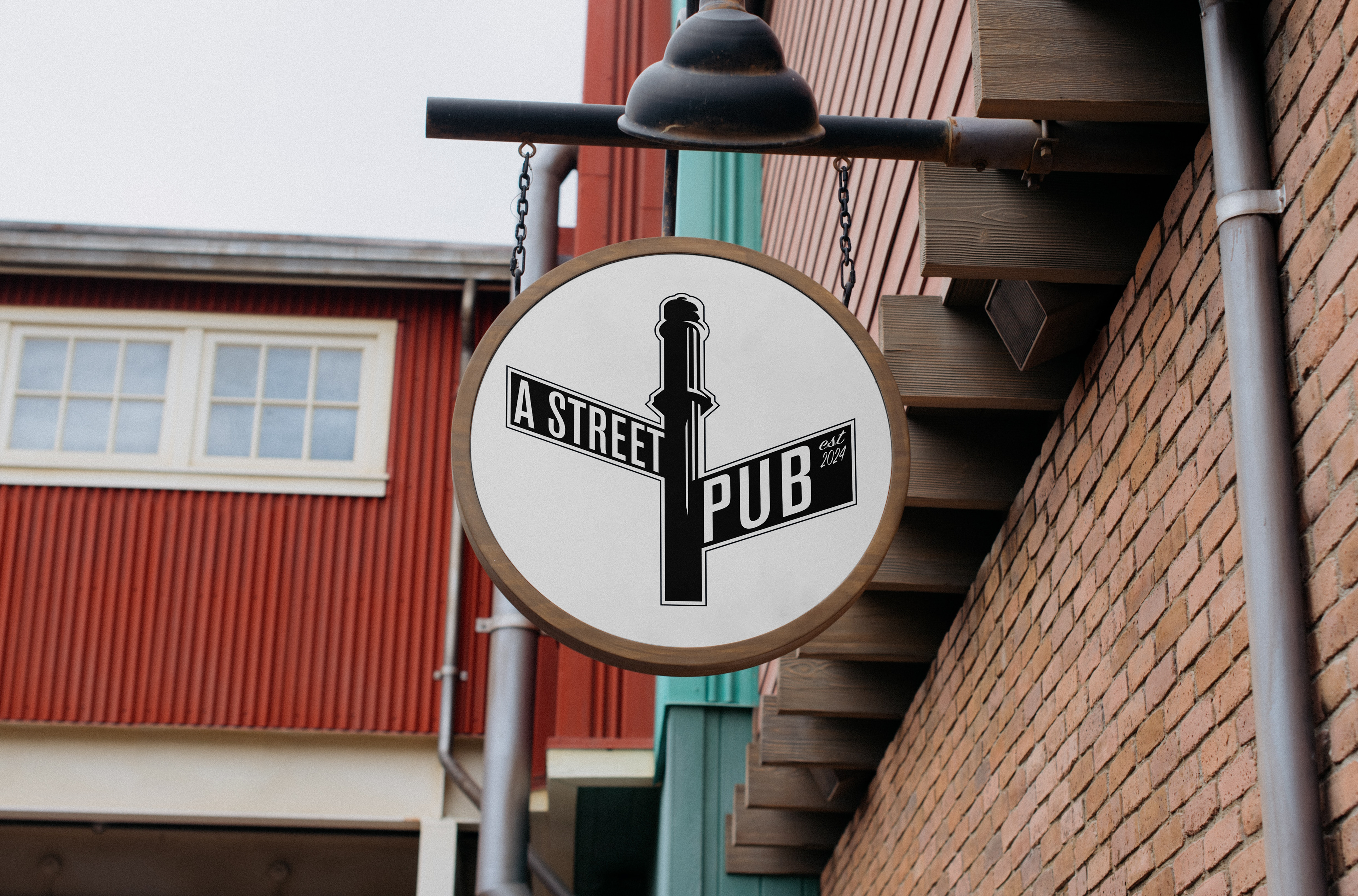 Street sign mockup