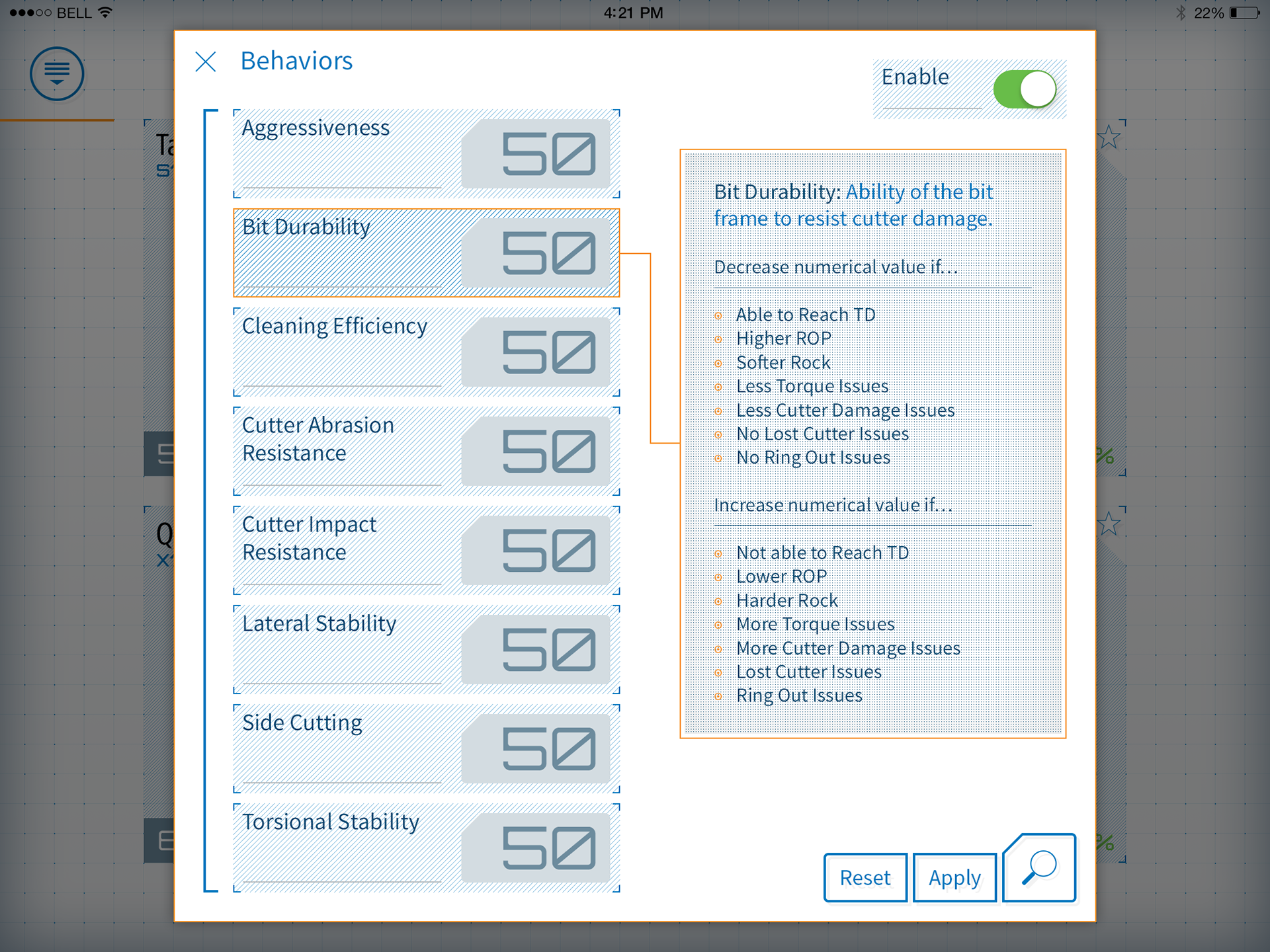 Configure Behaviors