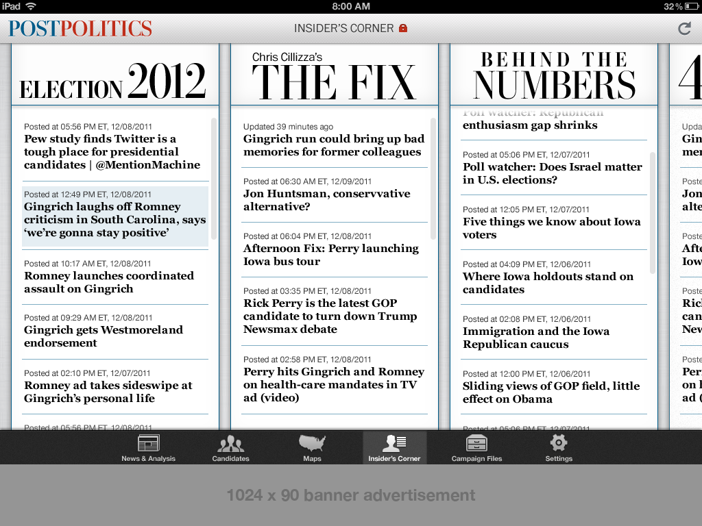 Insider’s Corners (Blogs)