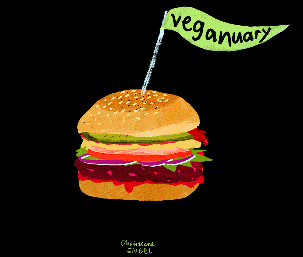 Veganuary burger - personal project