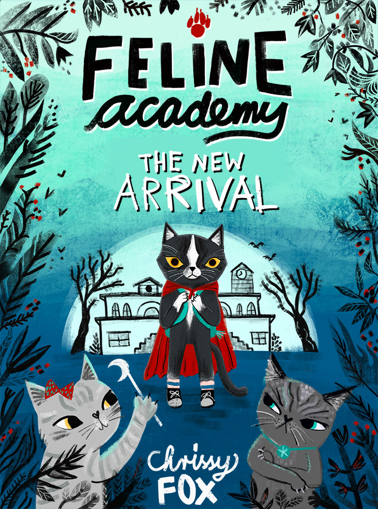 Feline Academy - MG cover art & lettering