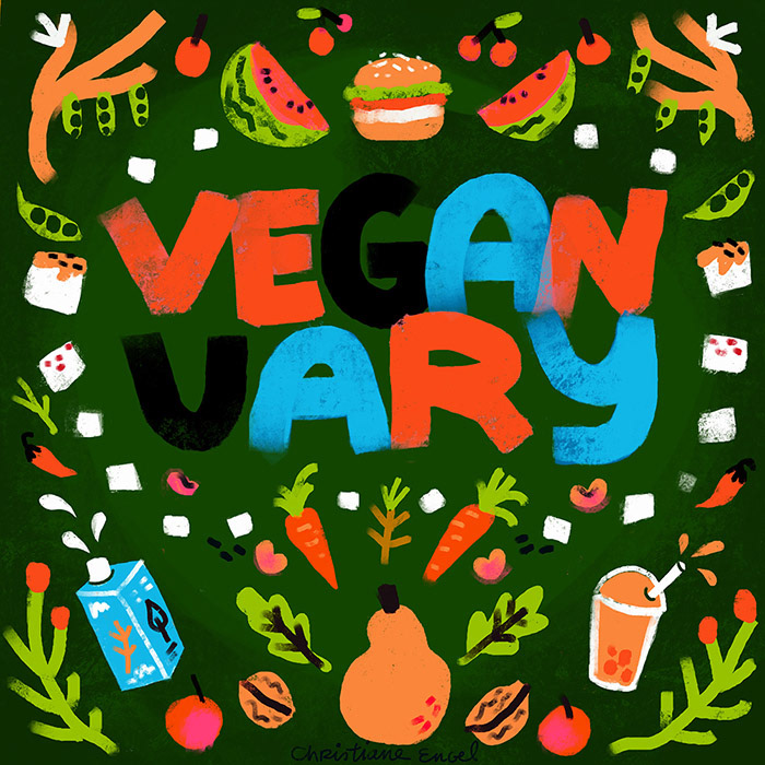 Veganuary pattern - personal project