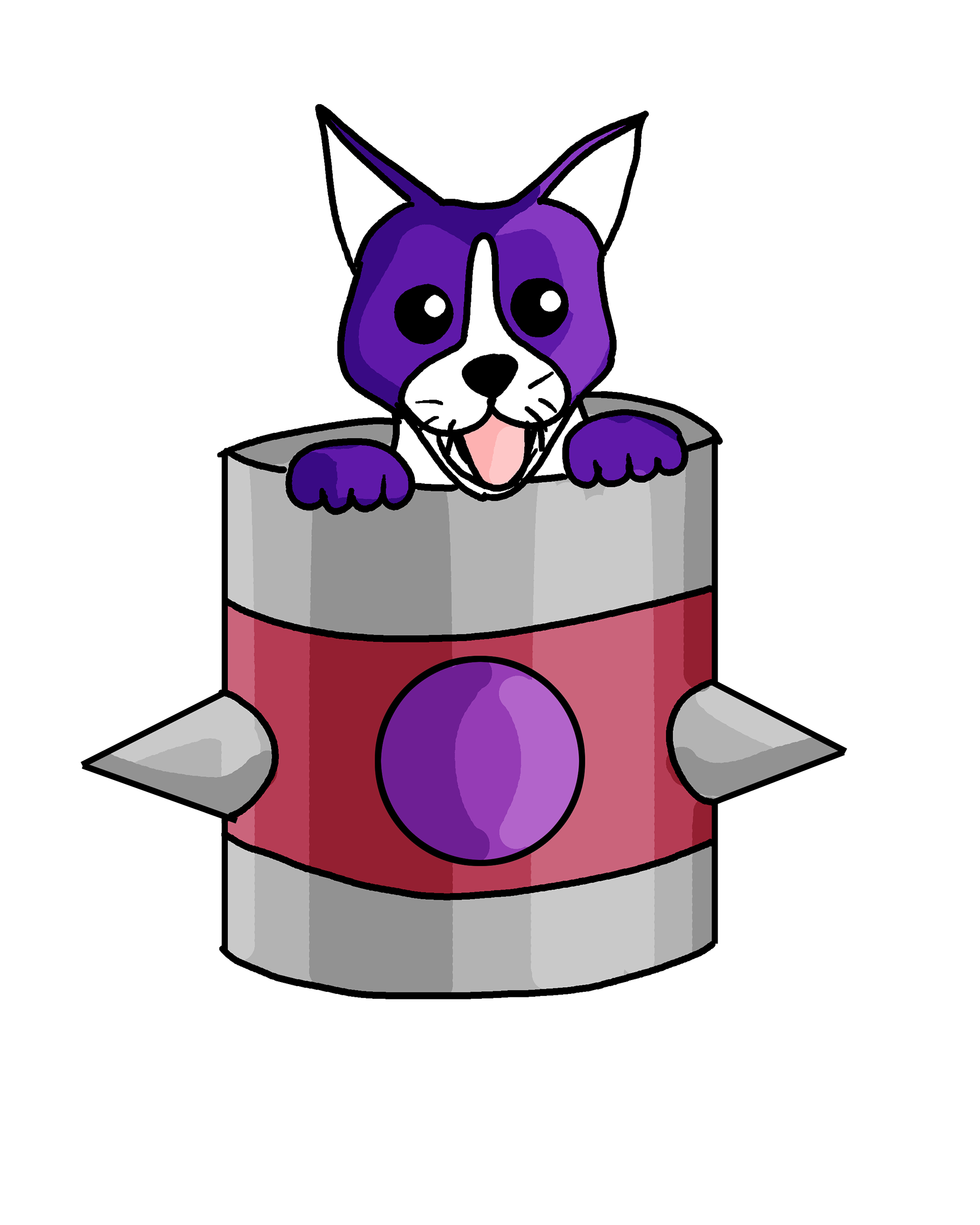 Corgi Enemy - Purple