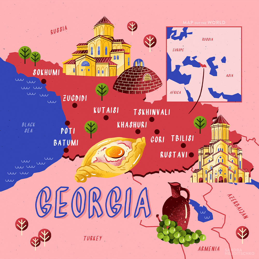 Georgia (Map Out The World)
