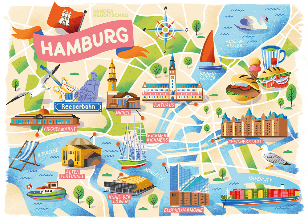 SANDRA NEUDITSCHKO | Freelance Illustrator & Map Maker - Maps